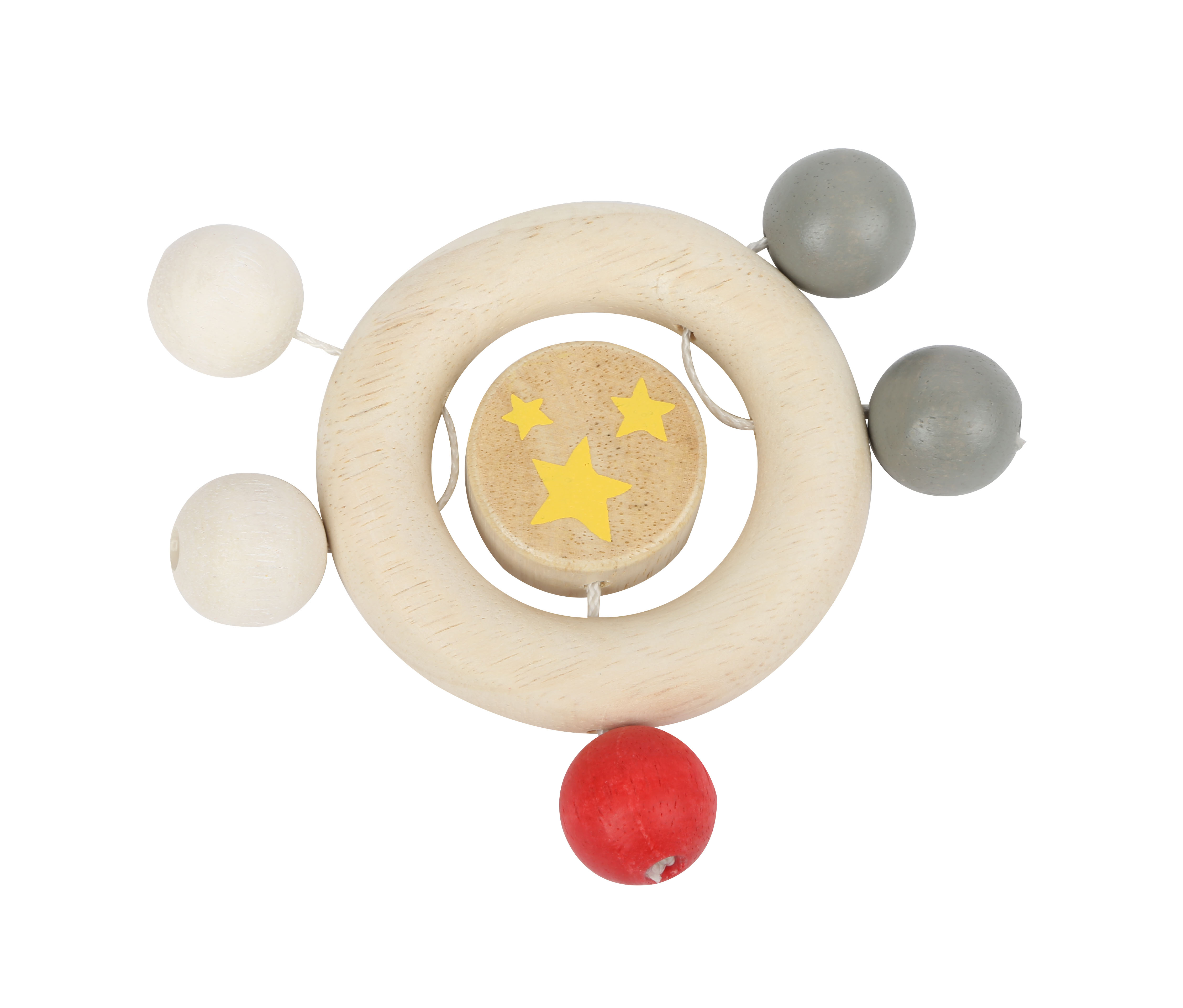 Greifring mit Perlen „Ludwig“ für Kinder