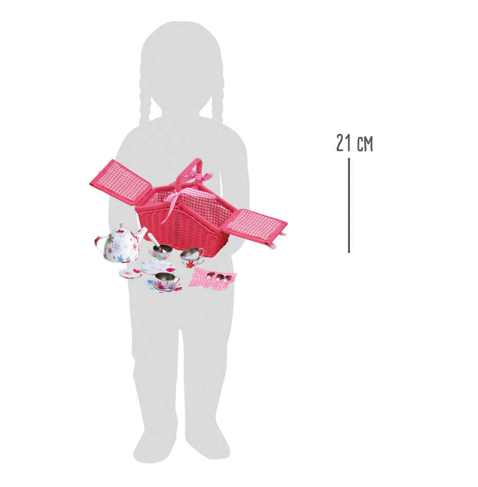 Picknickkorb Bunte Blumen für Kinder