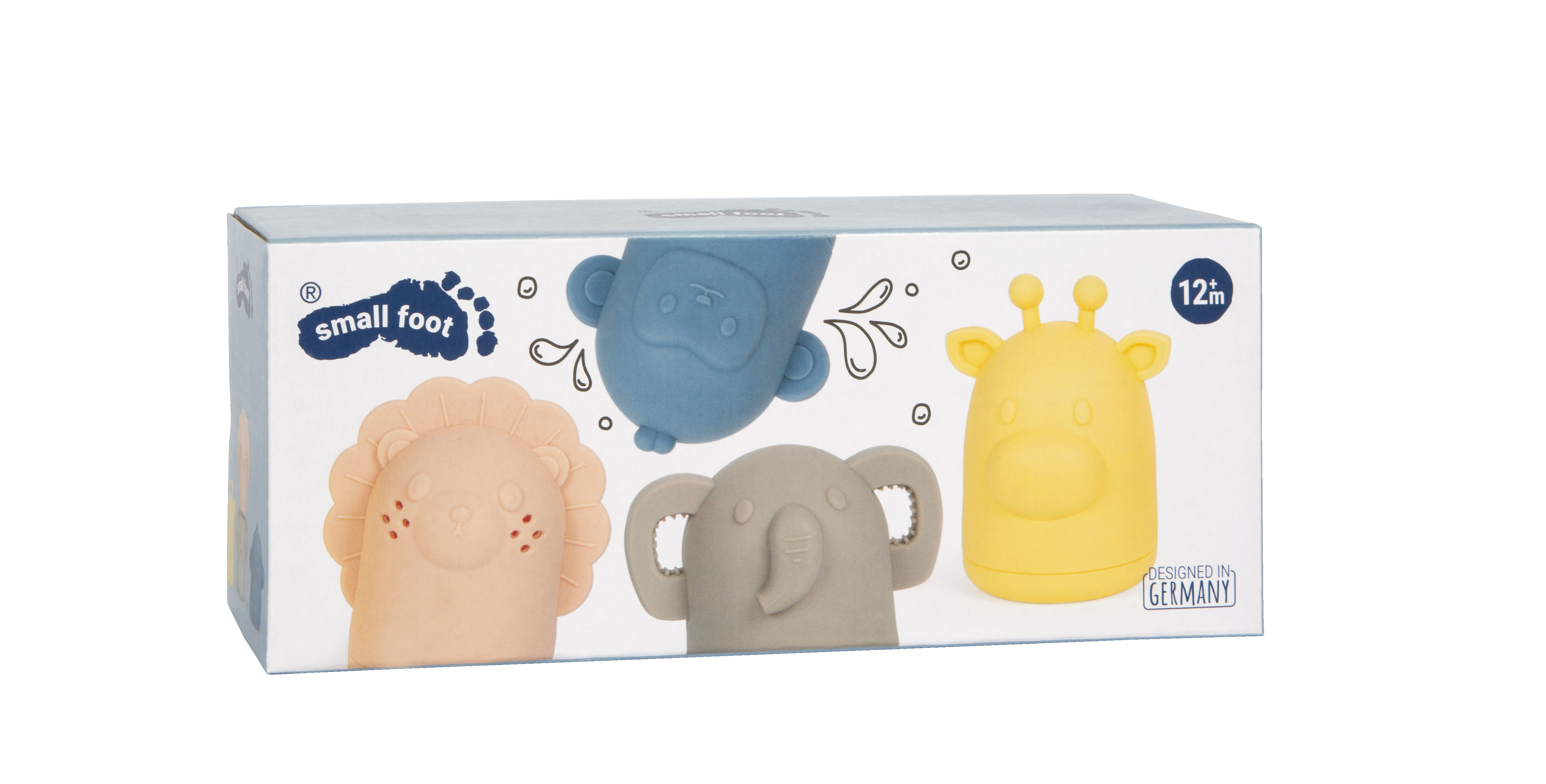 Silikon-Badewannenspielset Jungle Verpackung