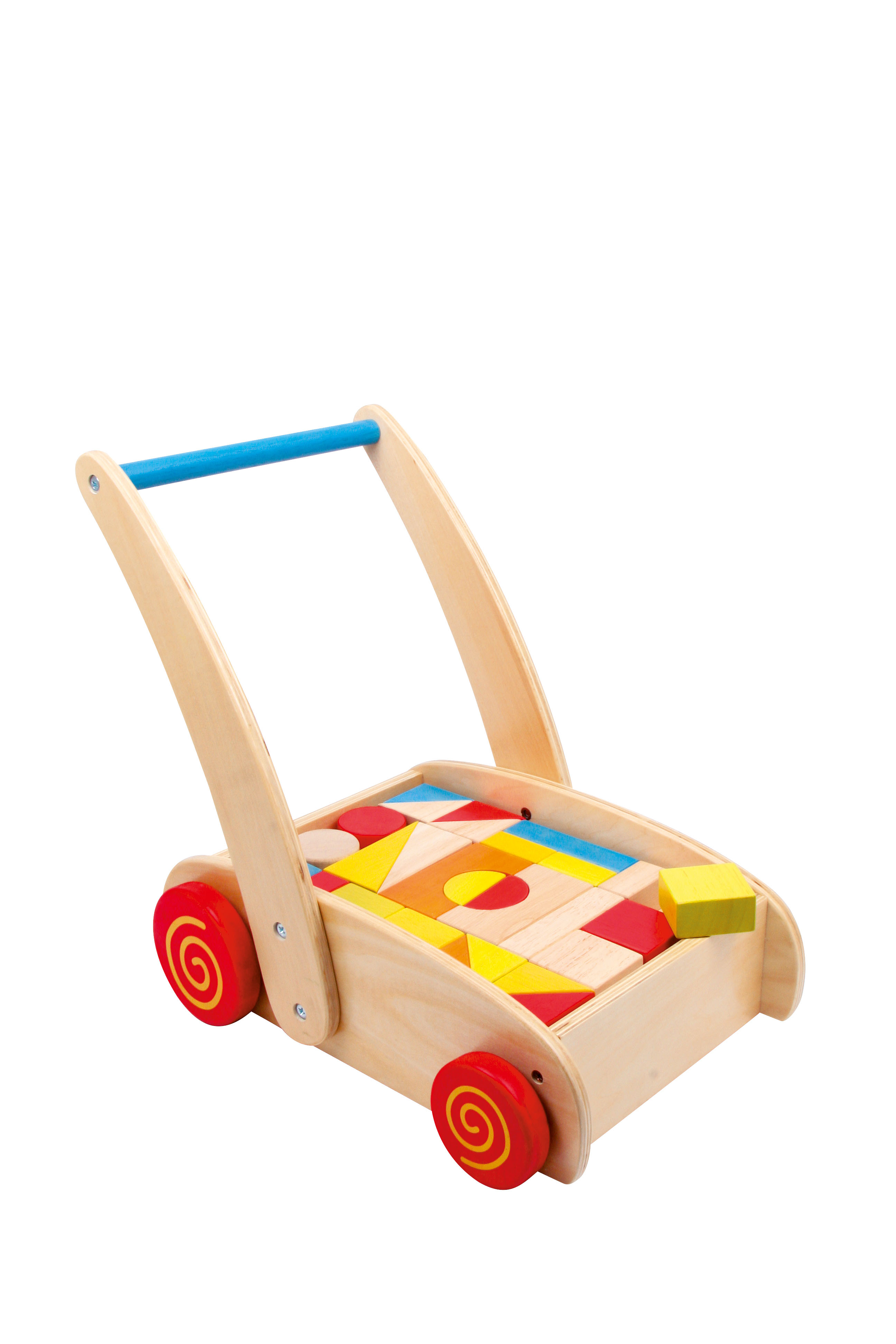 Baby-Walker aus Holz zum Laufenlernen