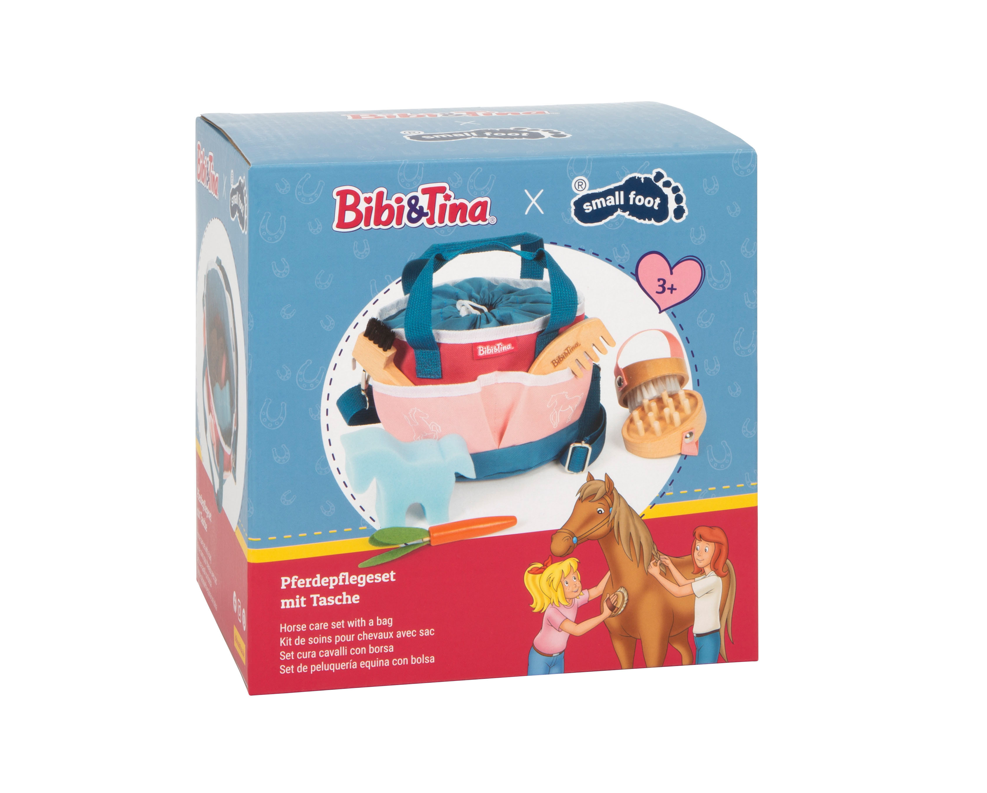Verpackung von Bibi & Tina Pferdepflege-Set mit Tasche
