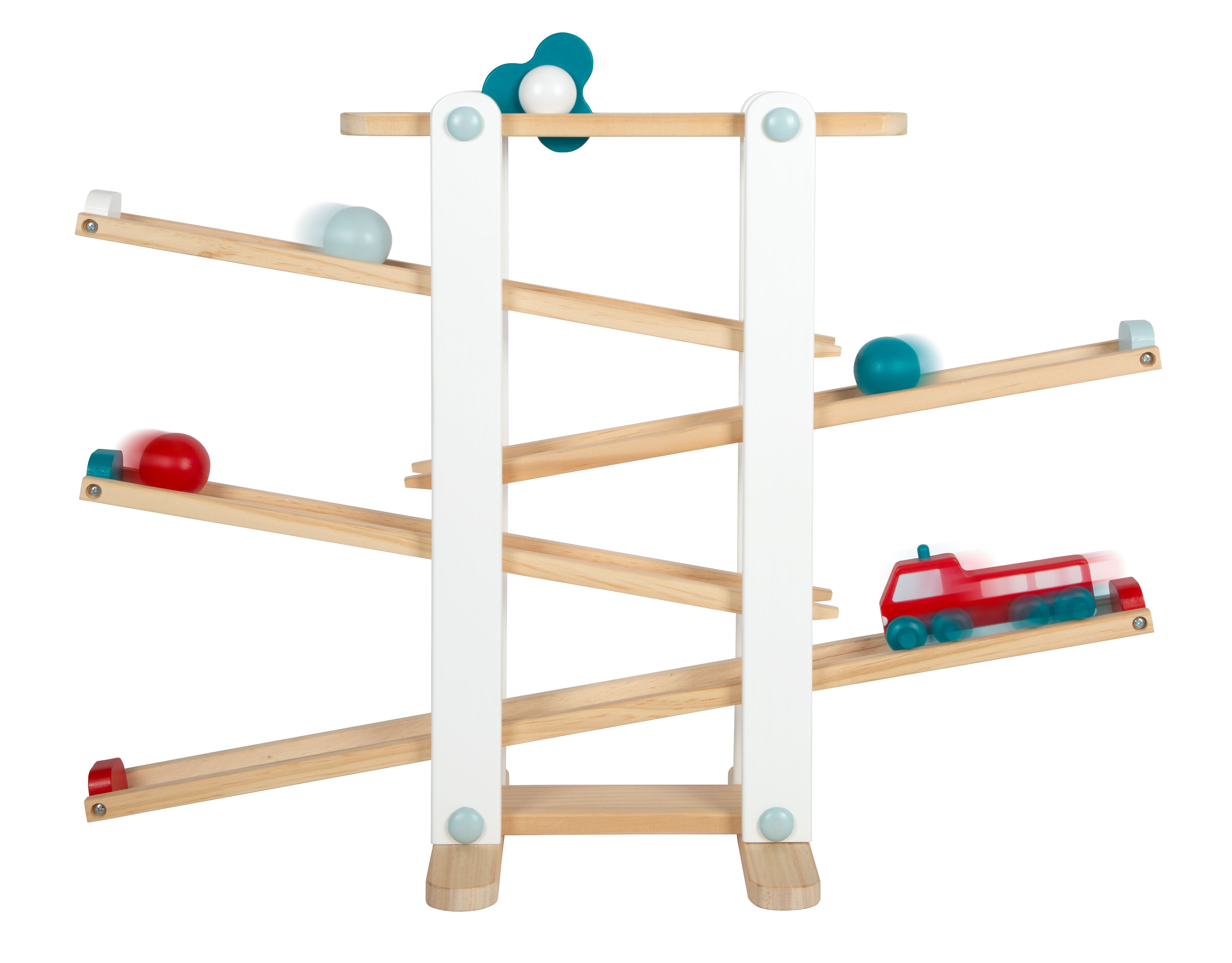 XL Kugelbahn aus Holz für Kinder