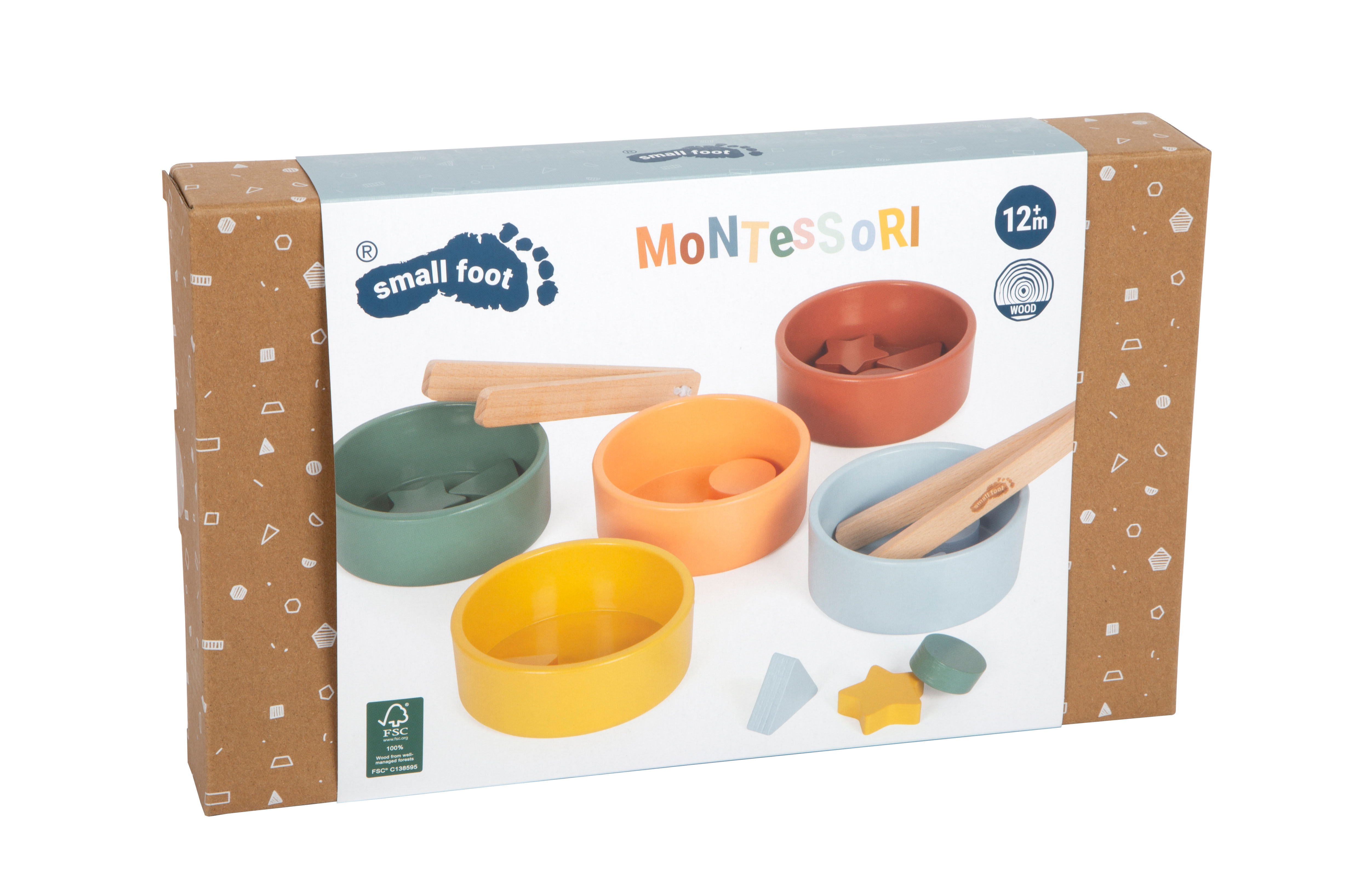 Verpackung Montessori Sortierspiel mit Zange