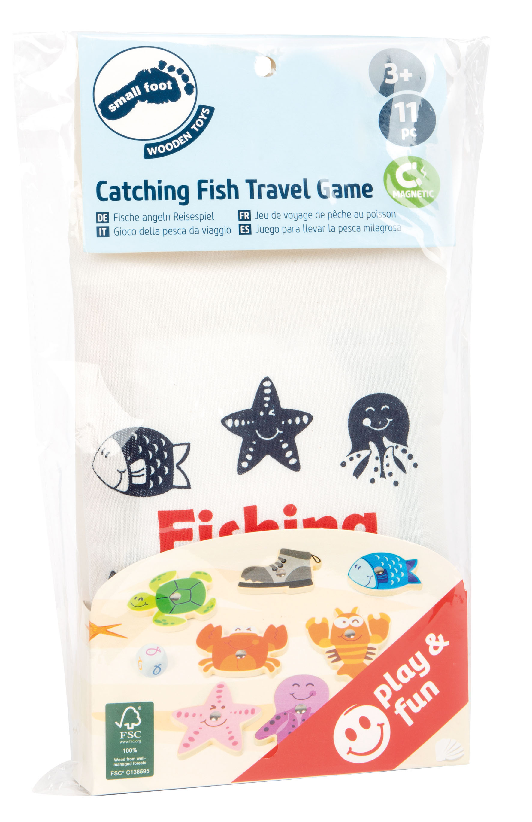 Fische angeln Reisespiel für Kinder