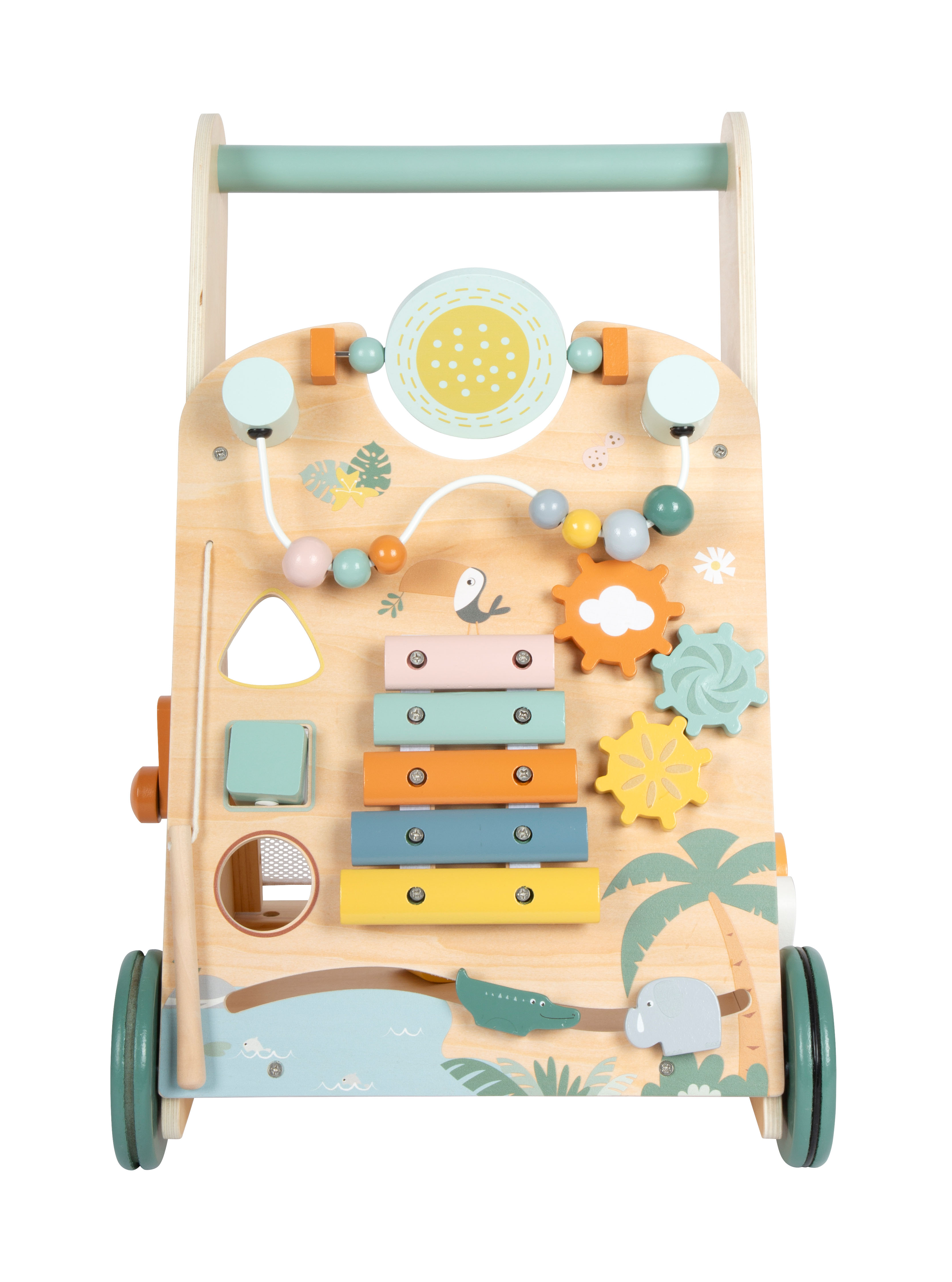Lauflernwagen mit Motorikspielen