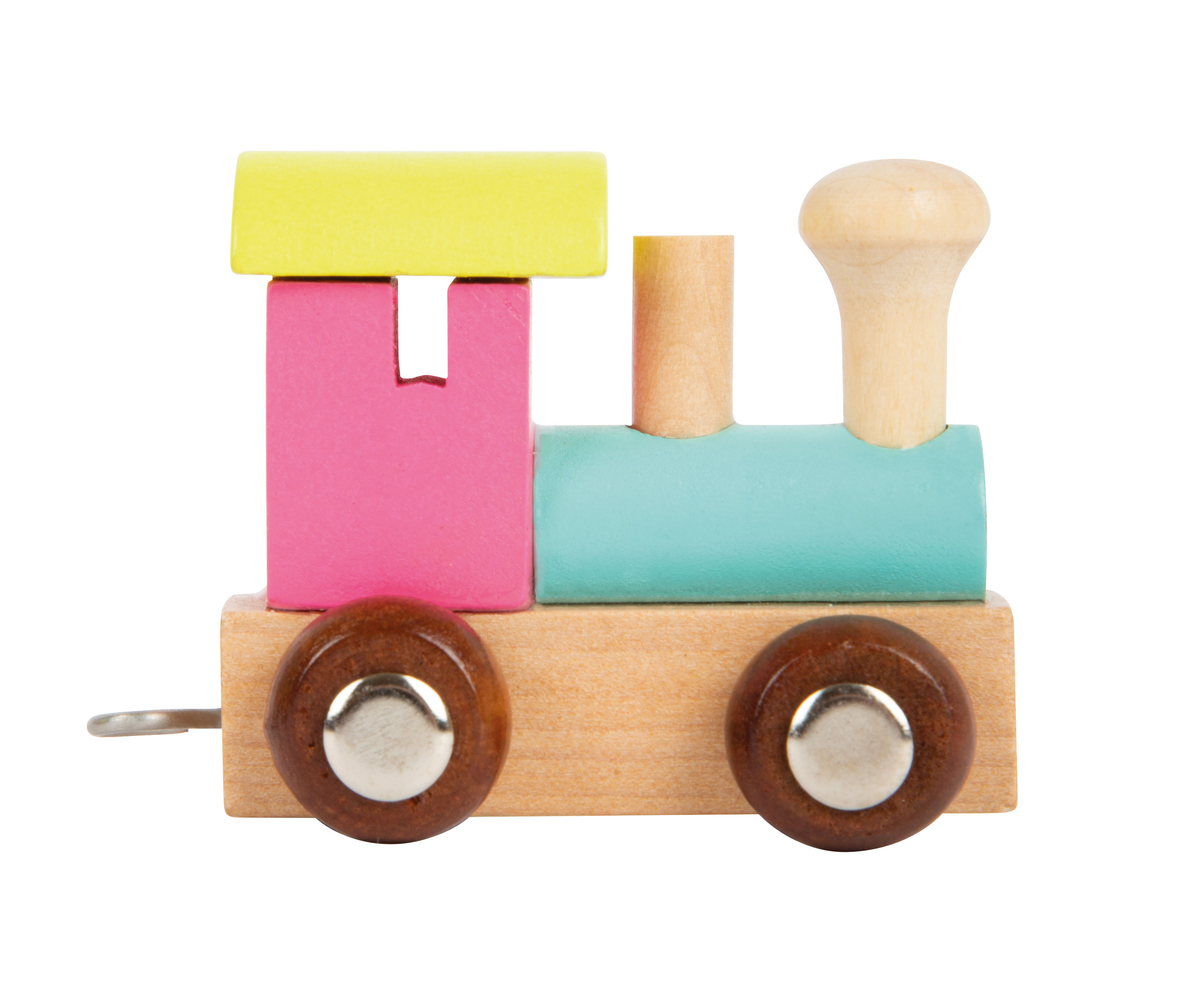 Buchstabenzug Lokomotive, bunt für Kinder