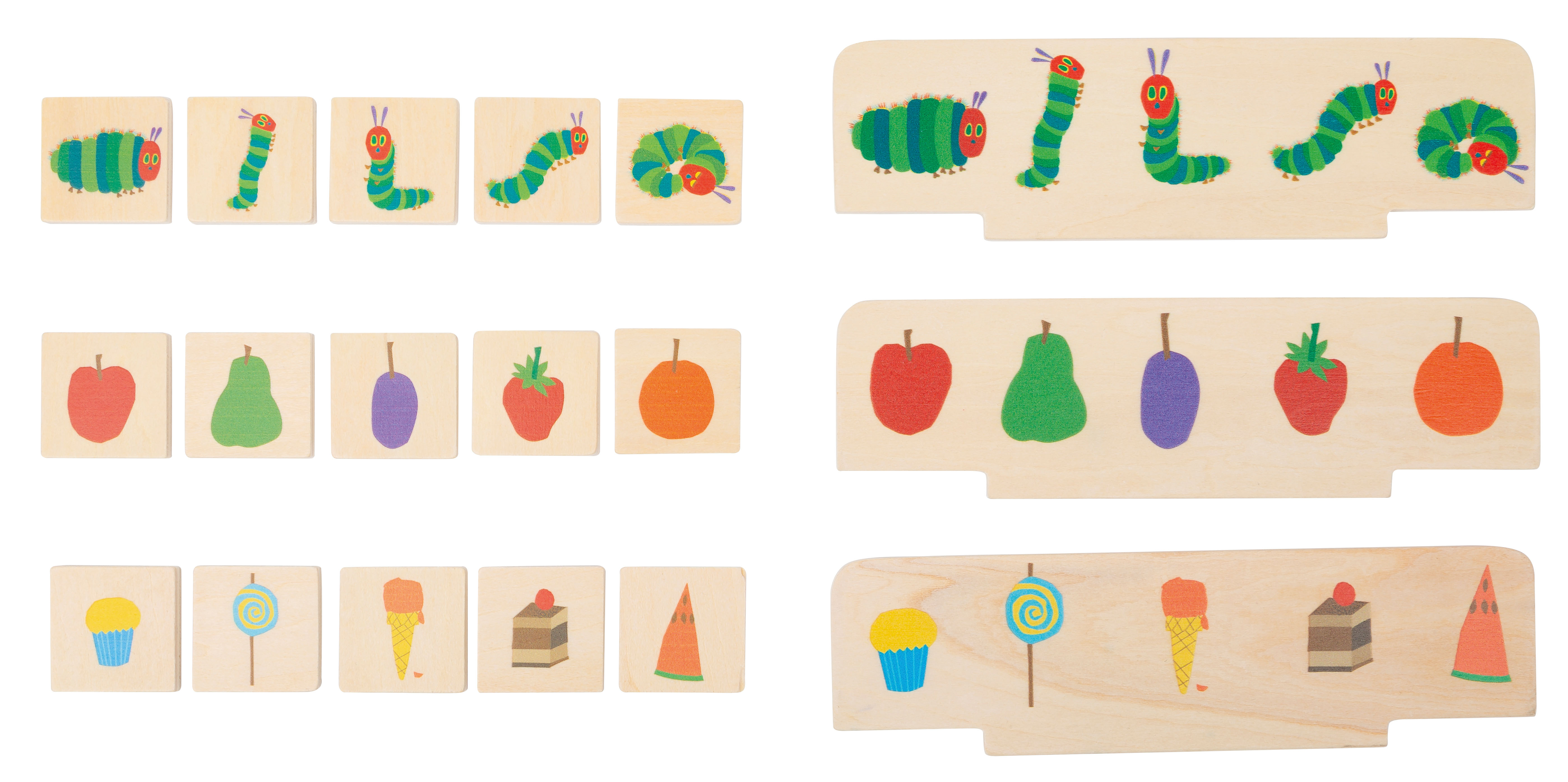 Raupe Nimmersatt Bildersortierbox für Kinder