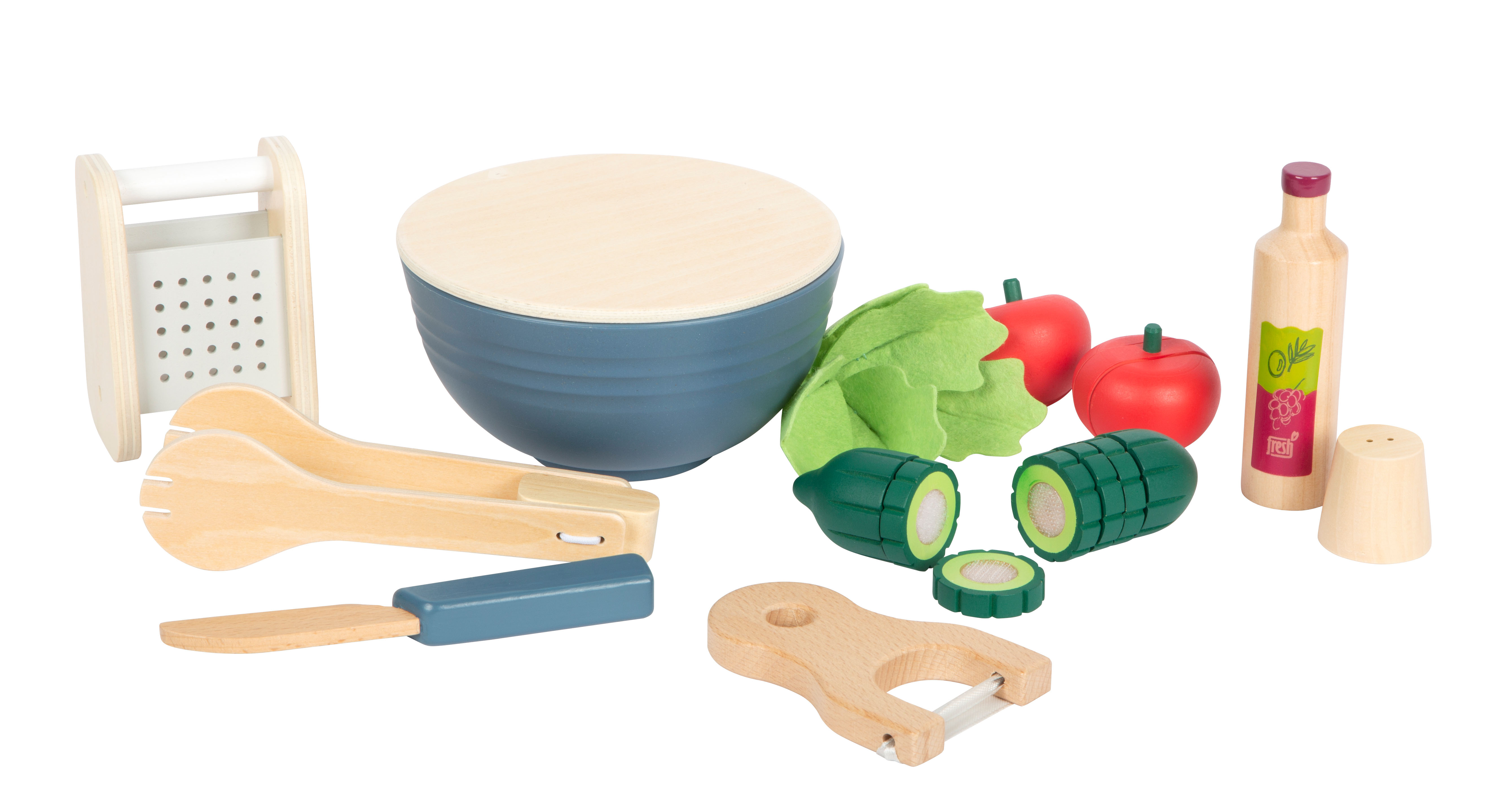 Großes Salat-Spielset für Kinder-Spielküche