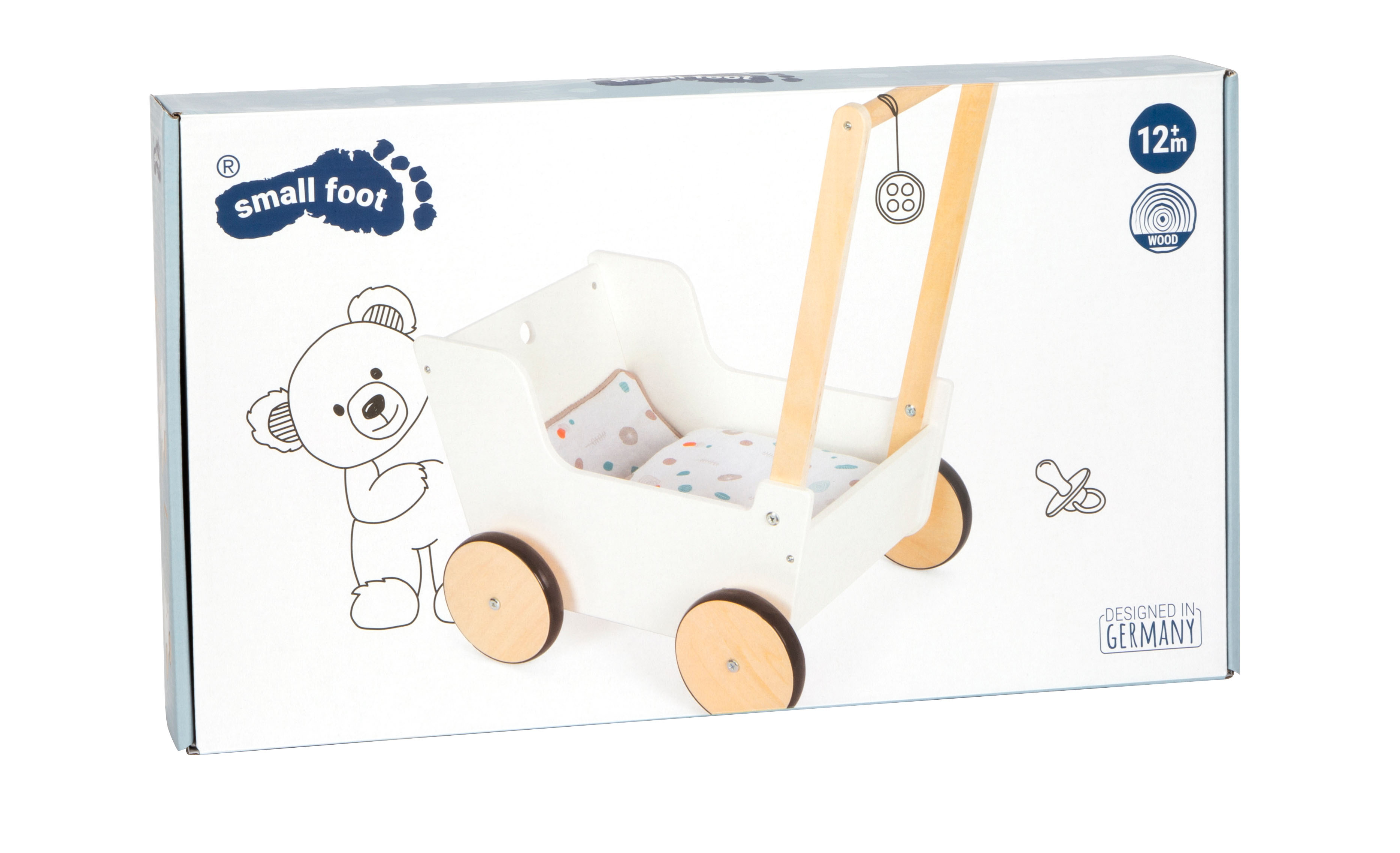 Schiebe- und Puppenwagen „Little Button“ für Kinder