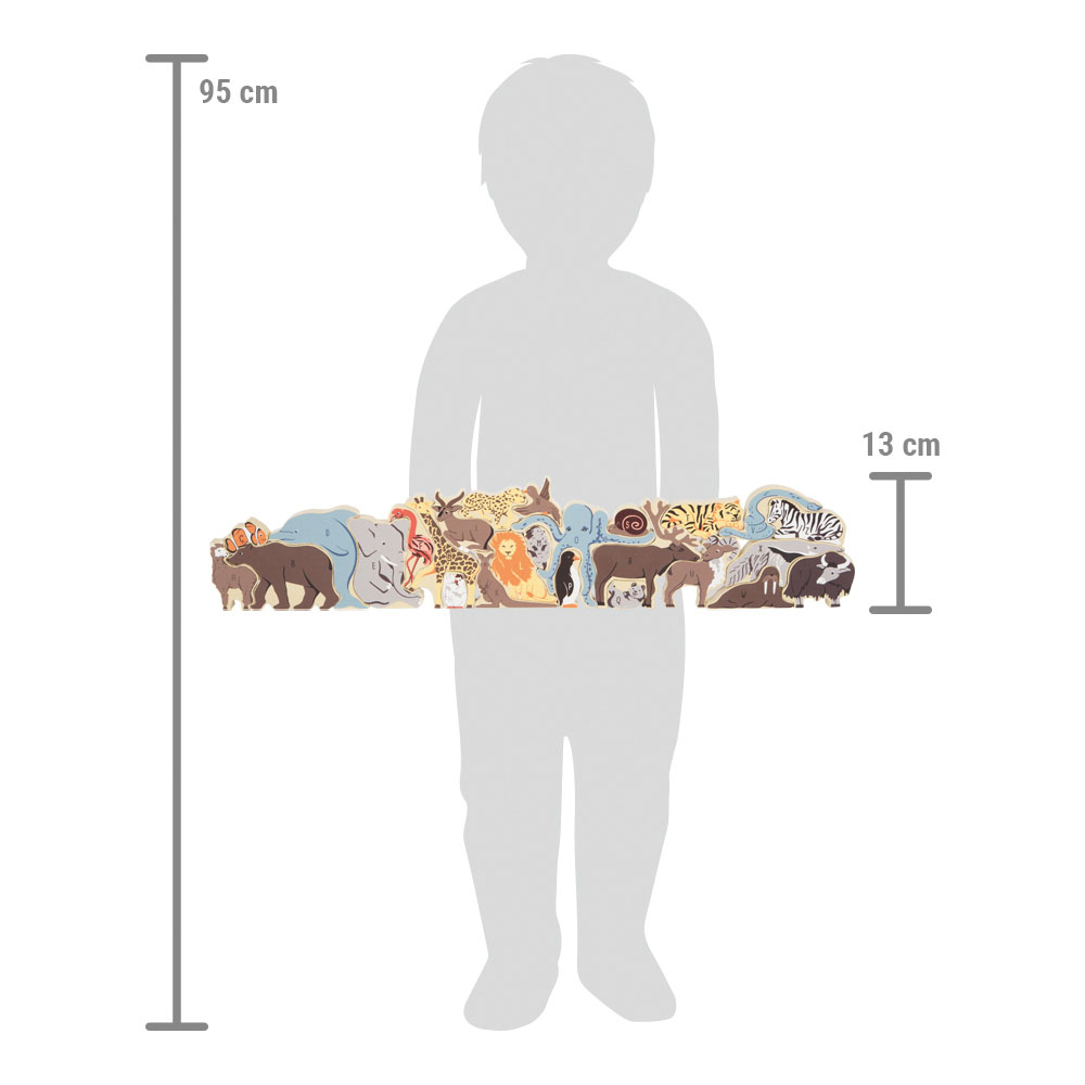 Buchstabenpuzzle Tiere für Kinder