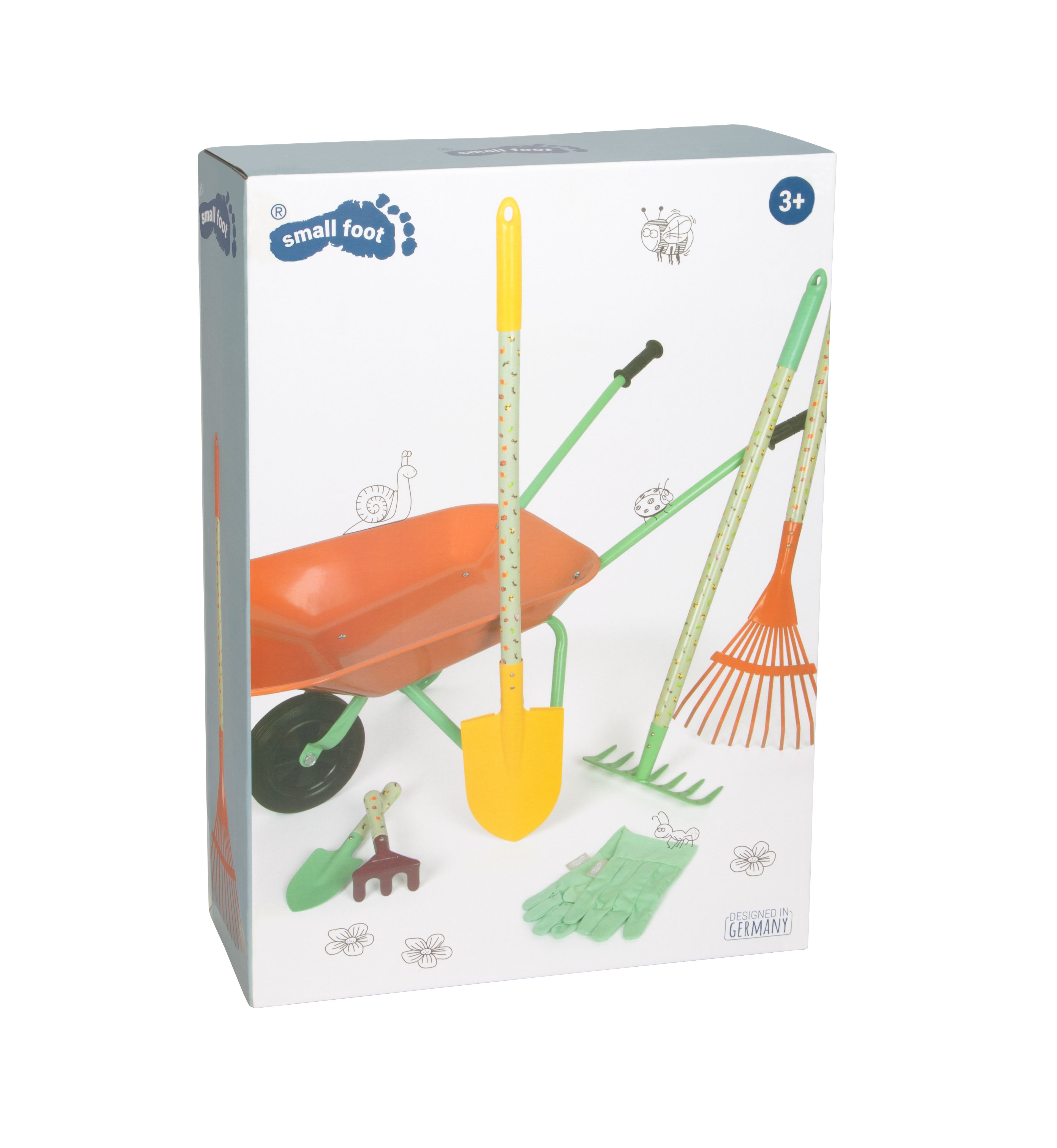 Verpackung Gartenwerkzeuge mit Schubkarre für Kinder