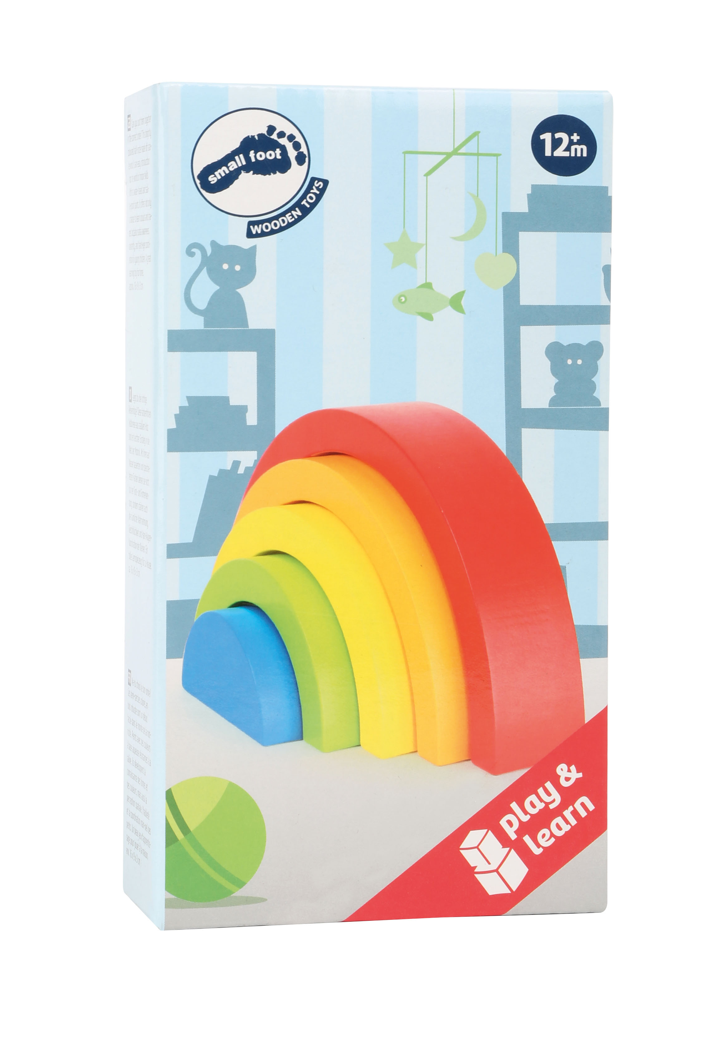 Holzbausteine Regenbogen für Kinder