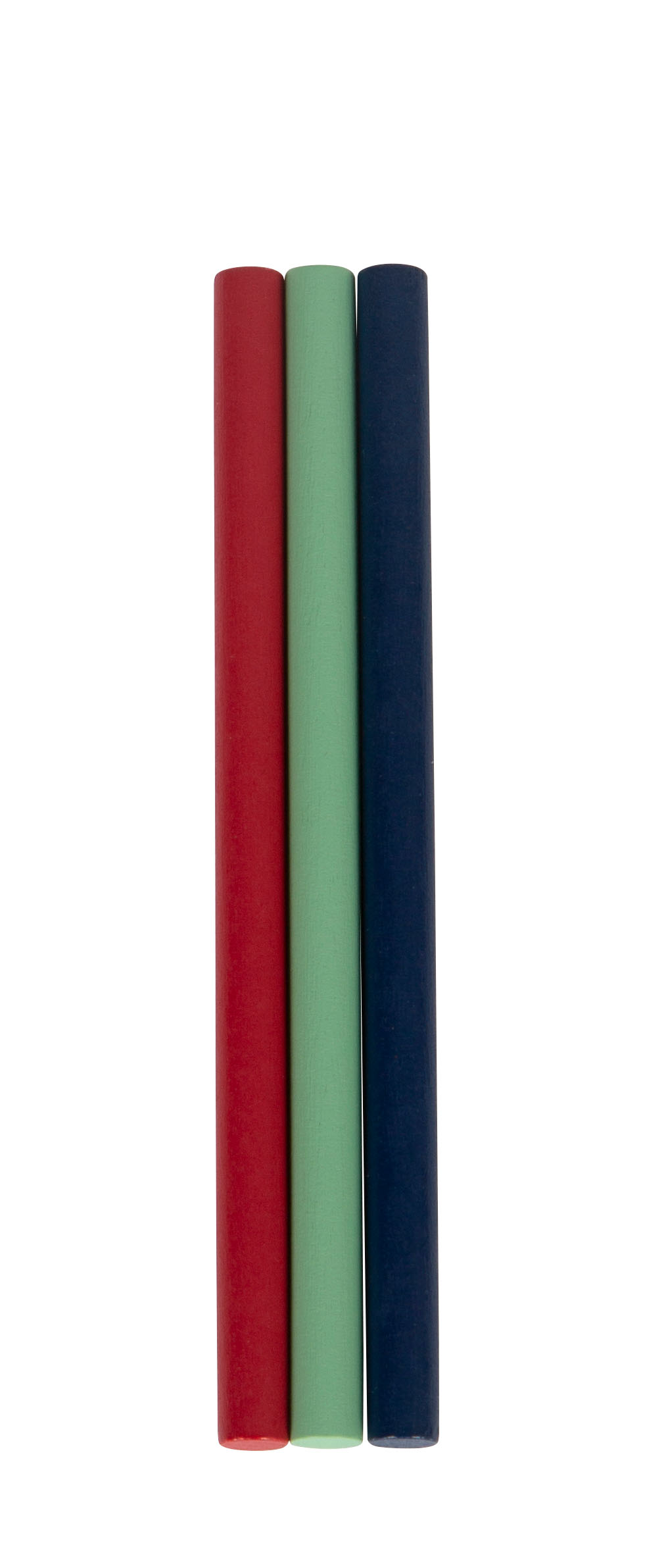 Drei Rechenstäbchen aus Holz