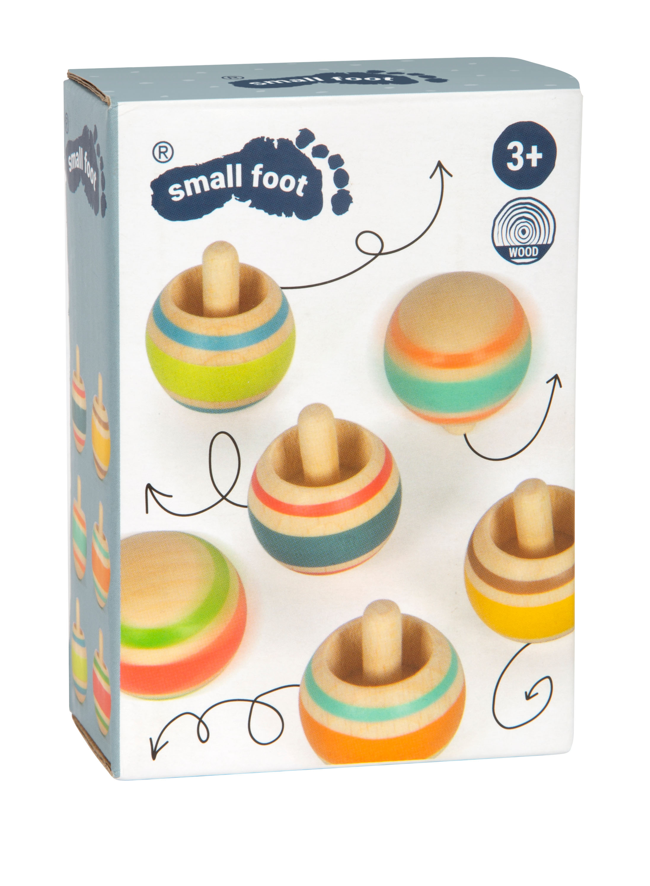 Wendekreisel-Set aus Holz für Kinder