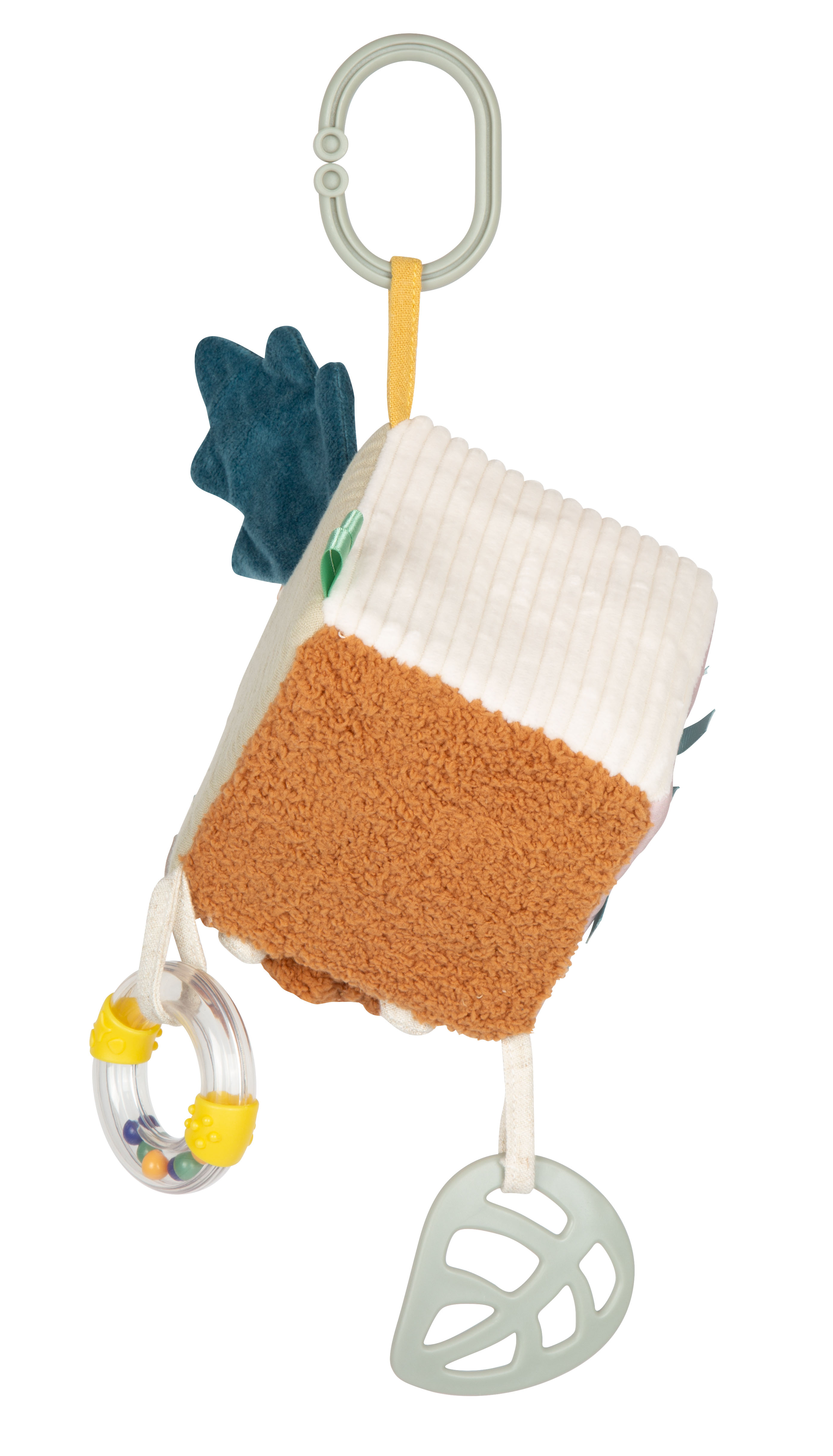 Babyspielzeug Spielwürfel aus Stoff Little Lion mit Aufhängen Cord weich