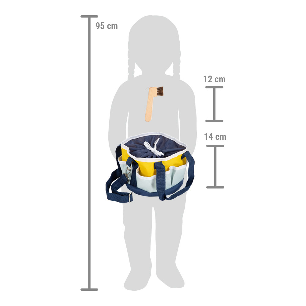 Spielzeug Pferdepflege-Set mit Tasche für Kinder