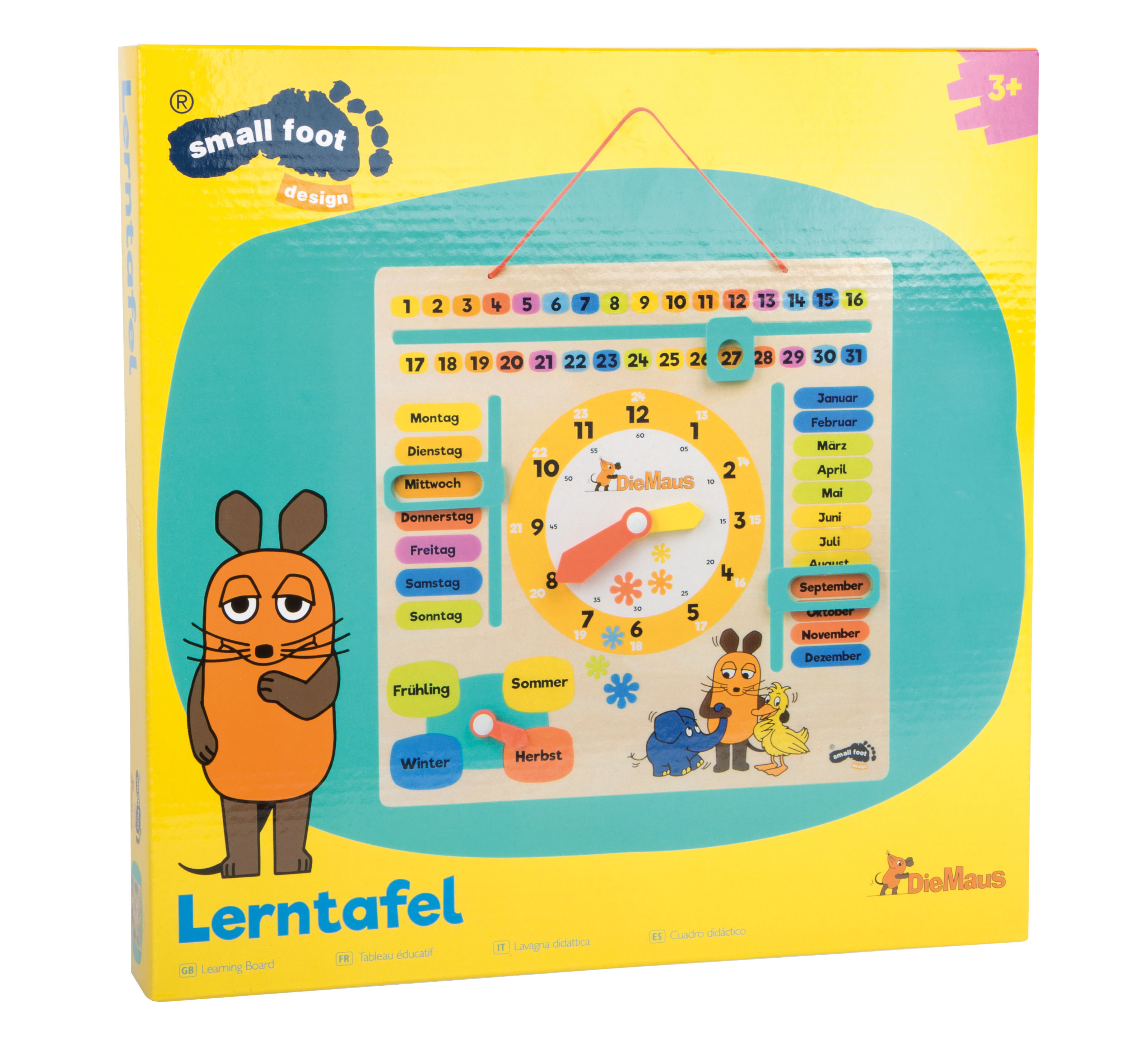 Kinder Lerntafel aus Holz mit der Maus