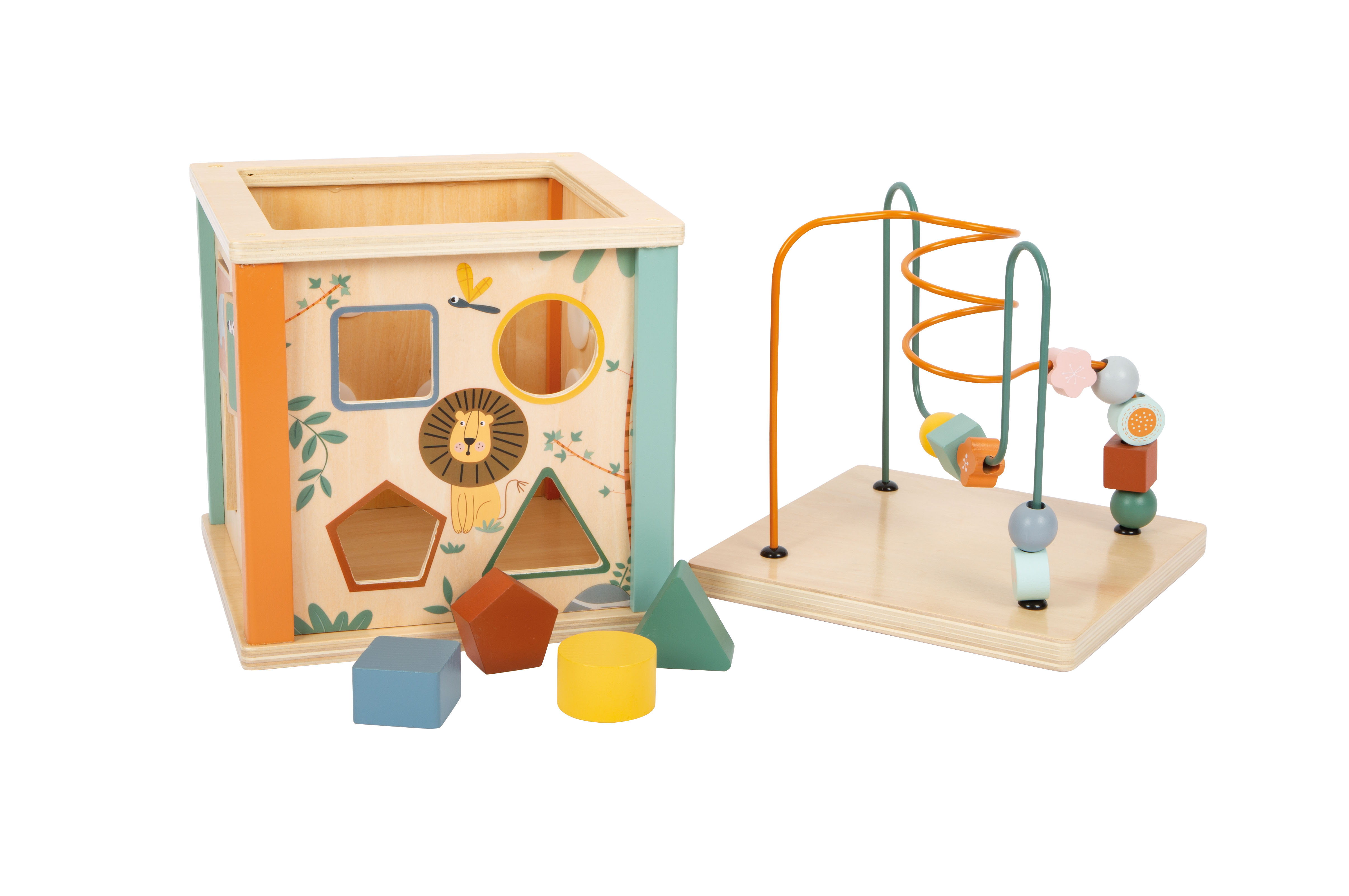 Motorikwürfel „Safari“ für Kinder