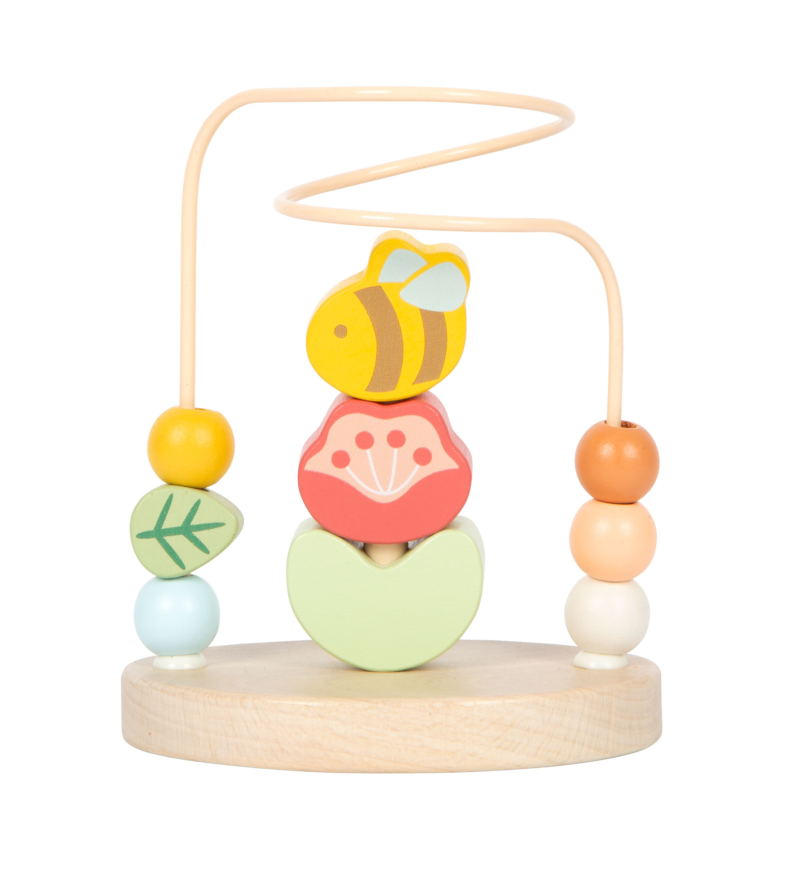 Motorikschleife Rose, Hummel und Blatt