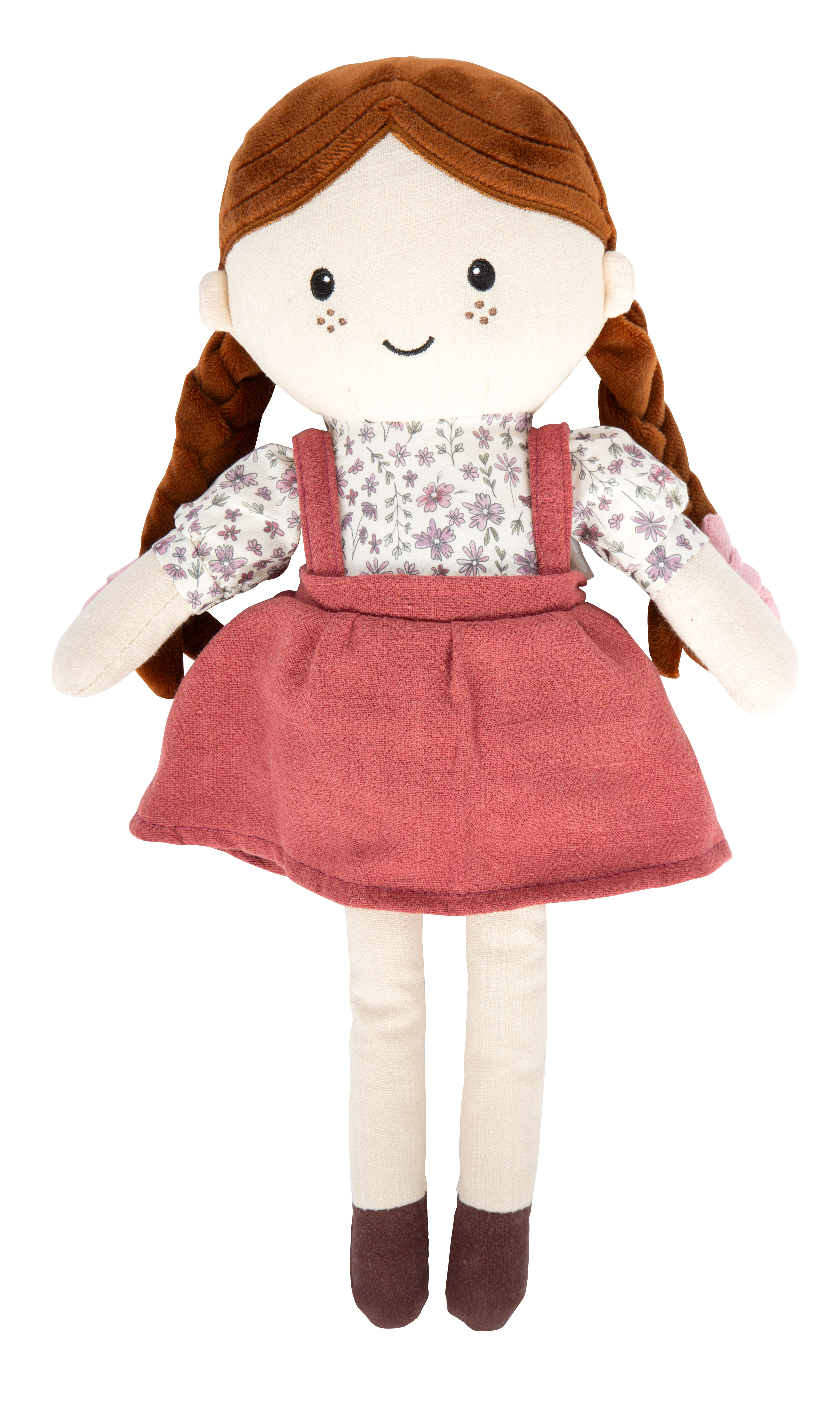 Stoffpuppe Tilda mit Sommersprossen