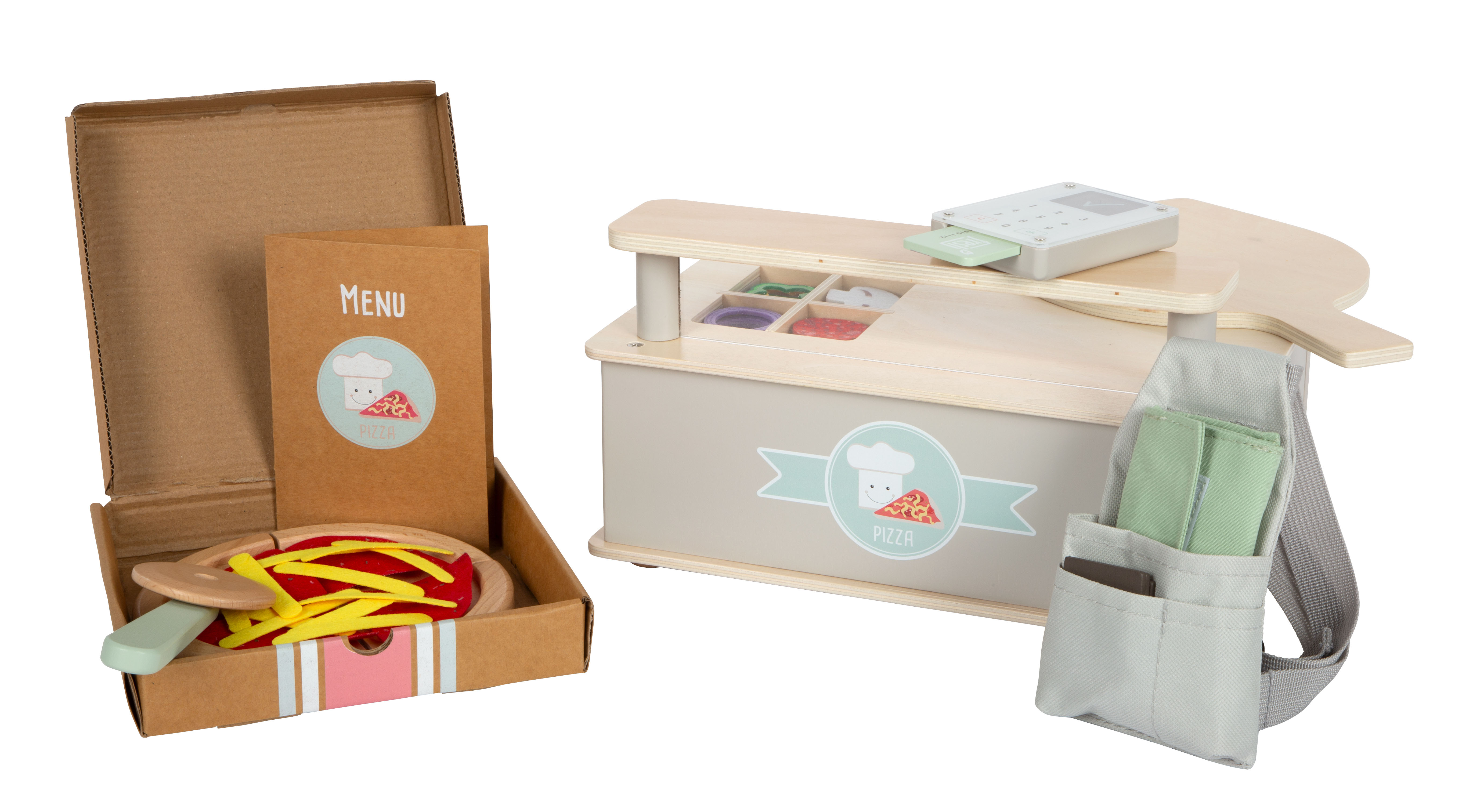 Pizza Set Mit Ofen Bestellung Tresen Abholen Pizzeria