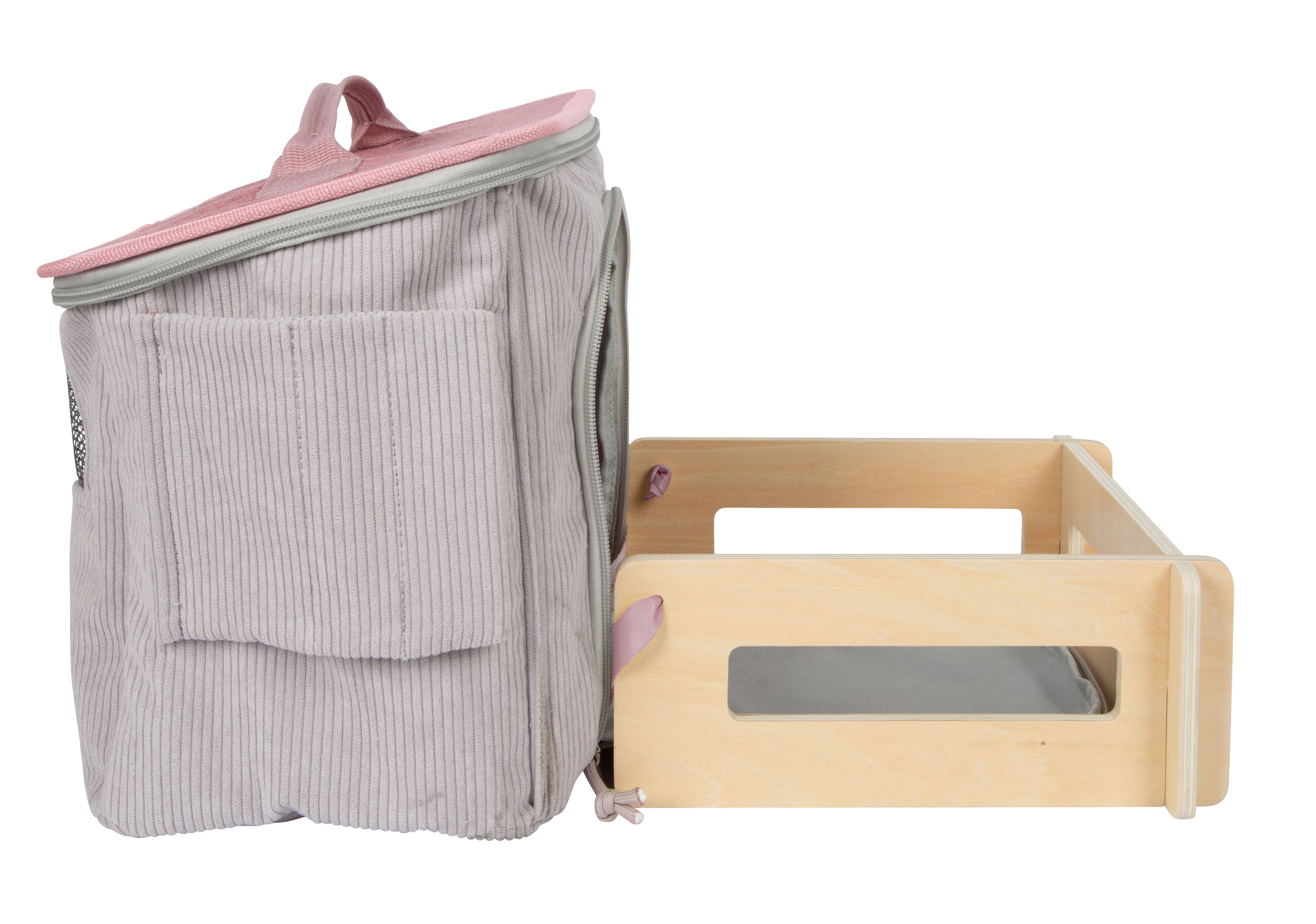Spielset Esel mit Stall und Zubehör in der Tasche mit Stall und Paddock