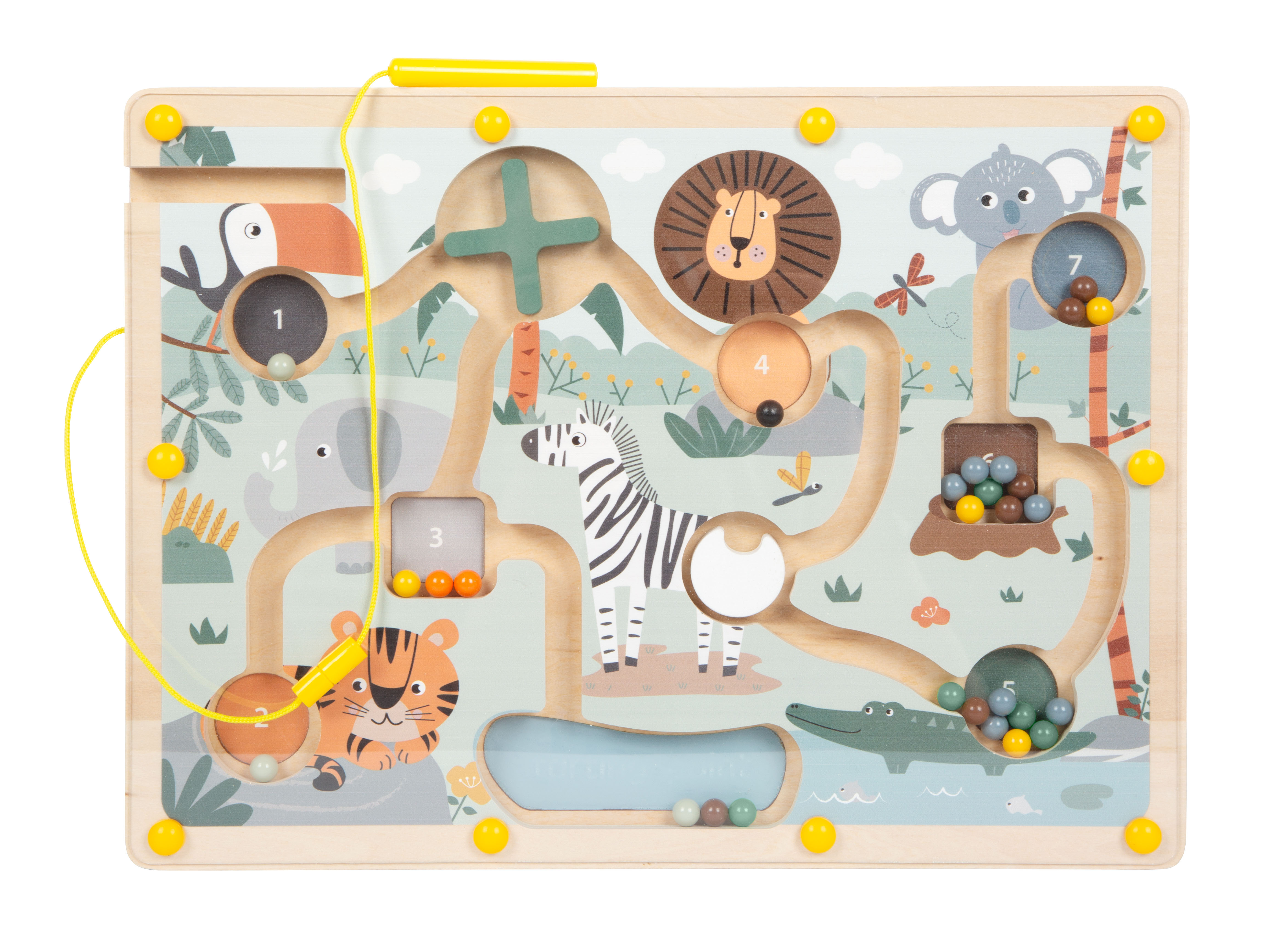 Magnetisches Labyrinth Safari mit Tiermotiven