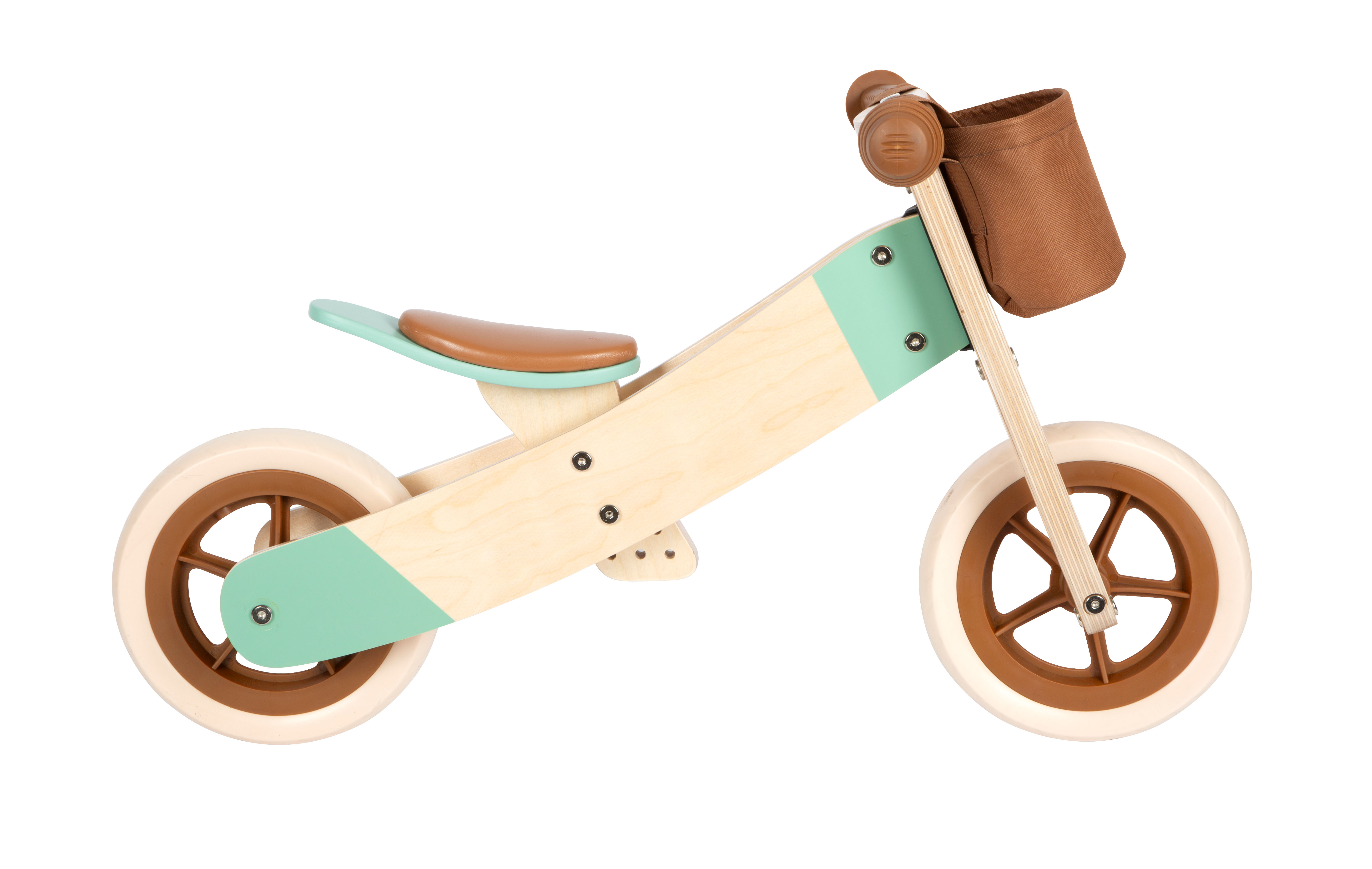 Verstellbares Lauflern-Rad aus Holz