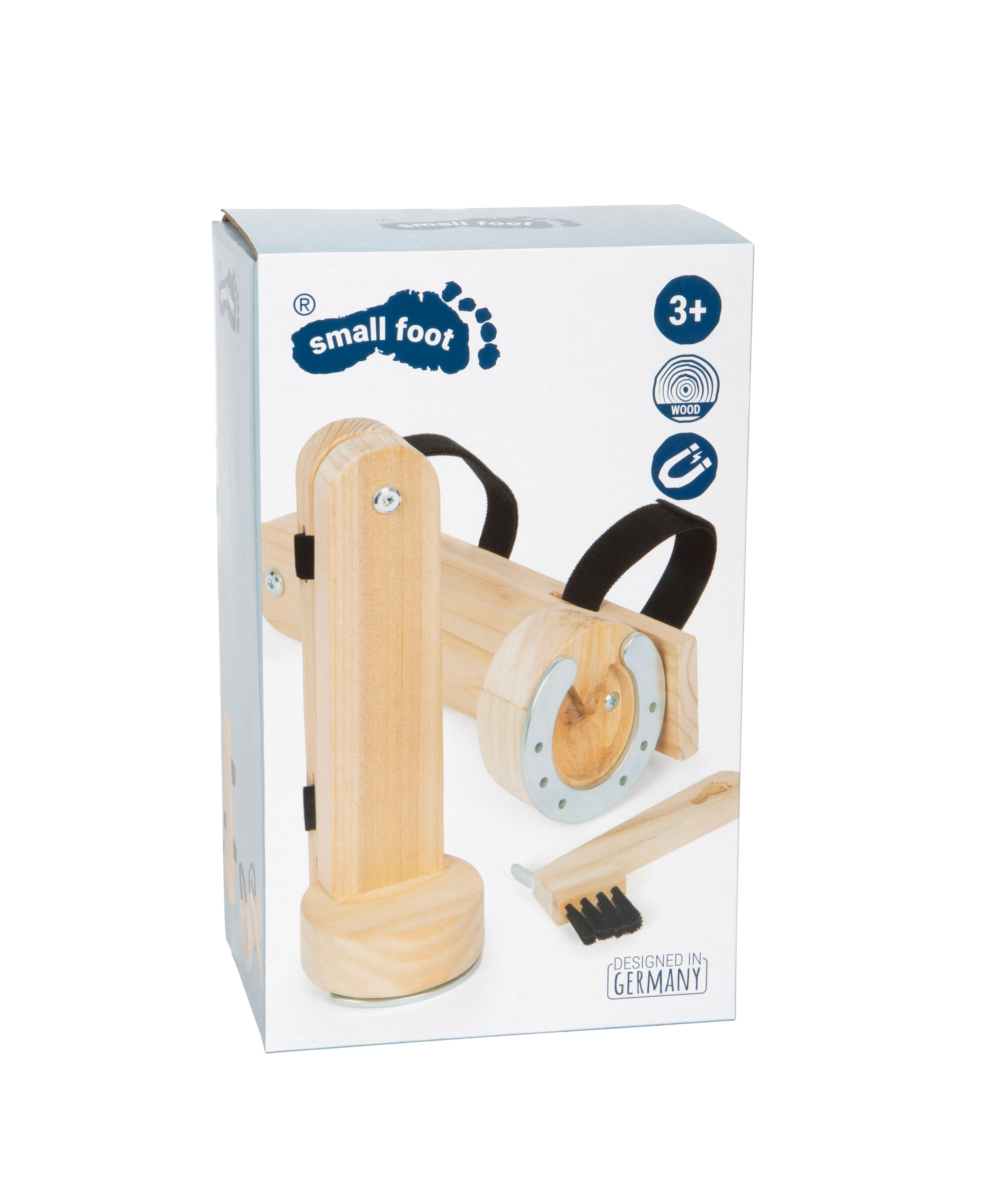 small foot Verpackung von Spielzeug-Putzhufen aus Holz