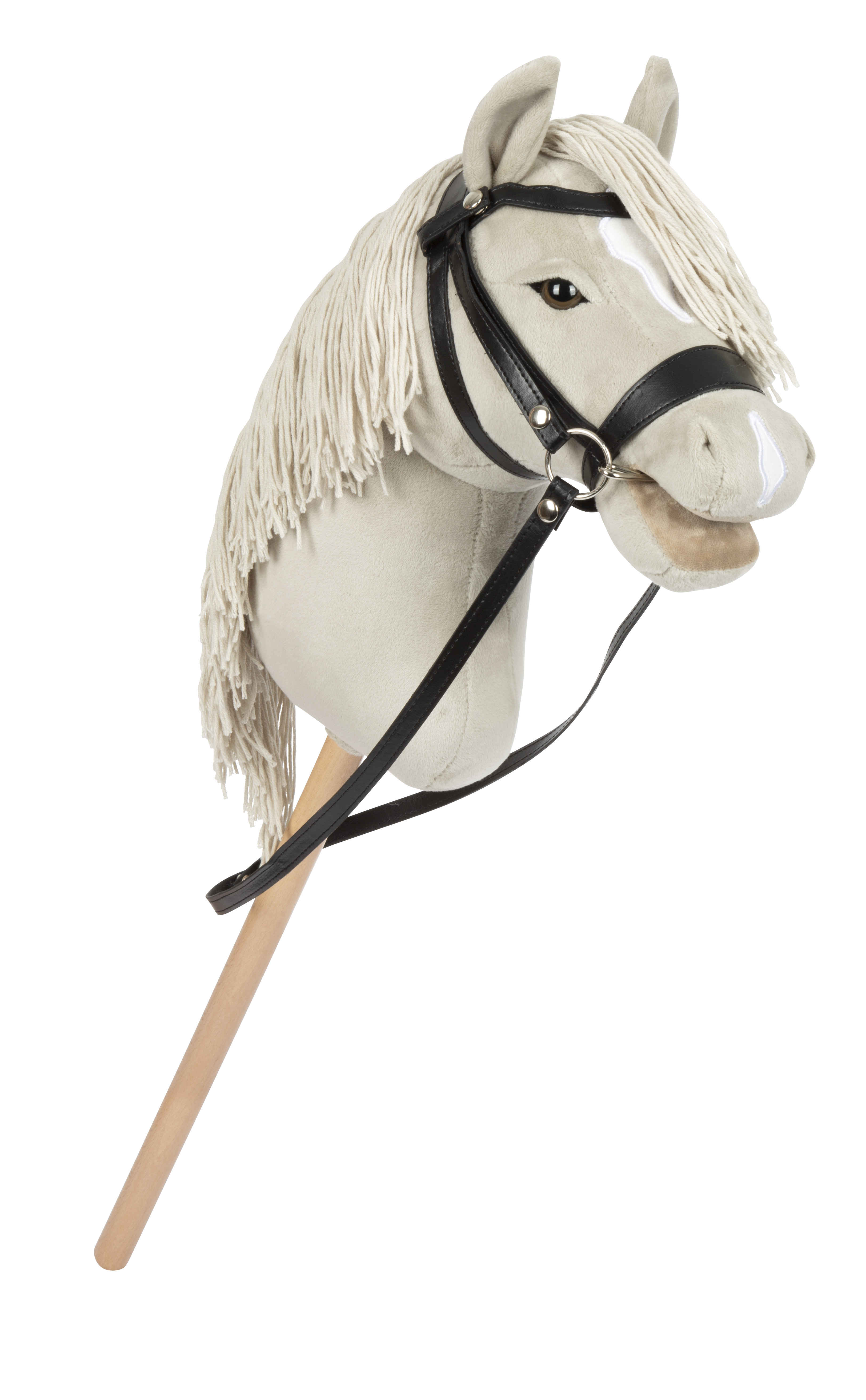 Hobby Horse grau Luna mit Stab und Trense