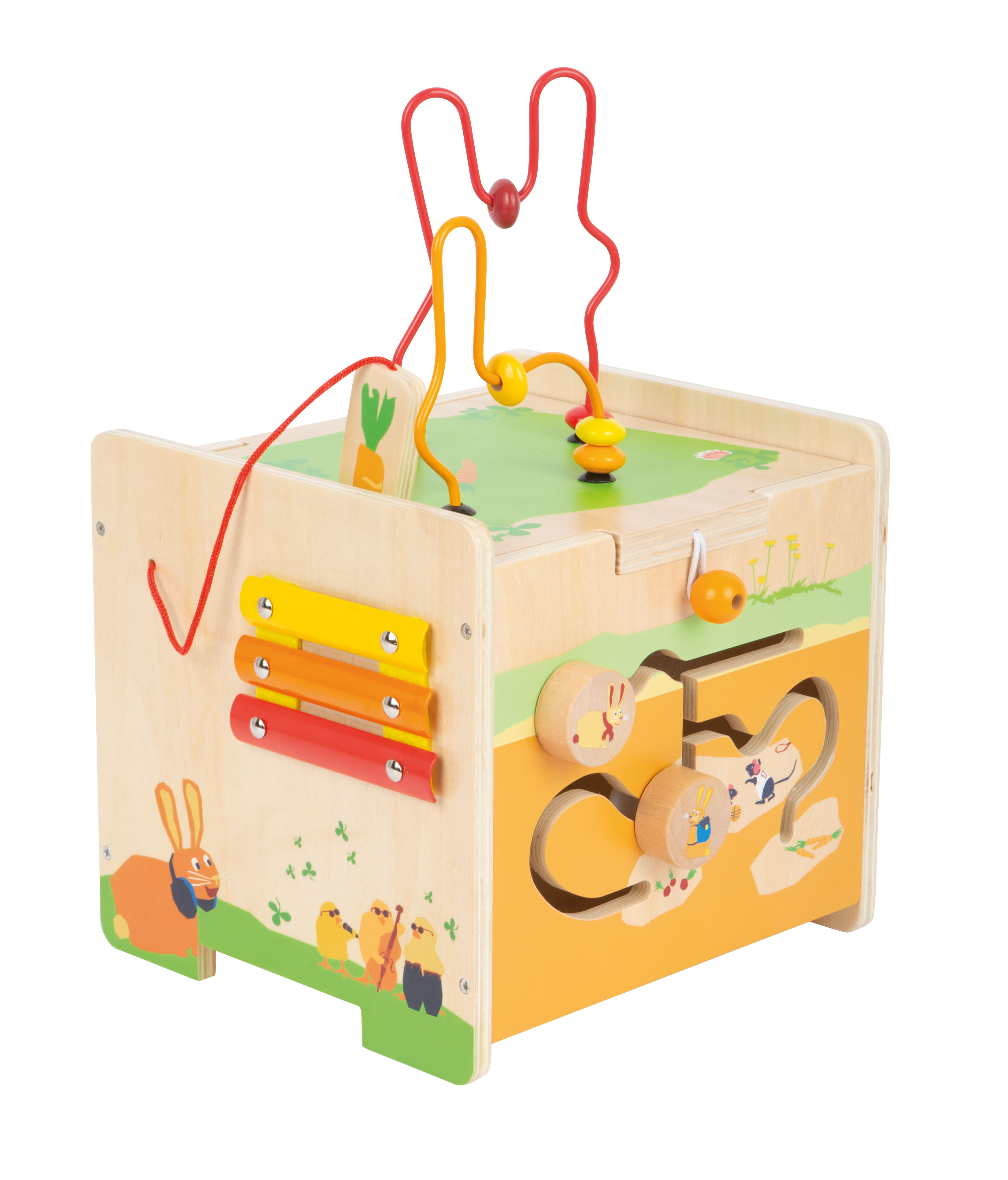 Motorikwürfel Hase für Kinder