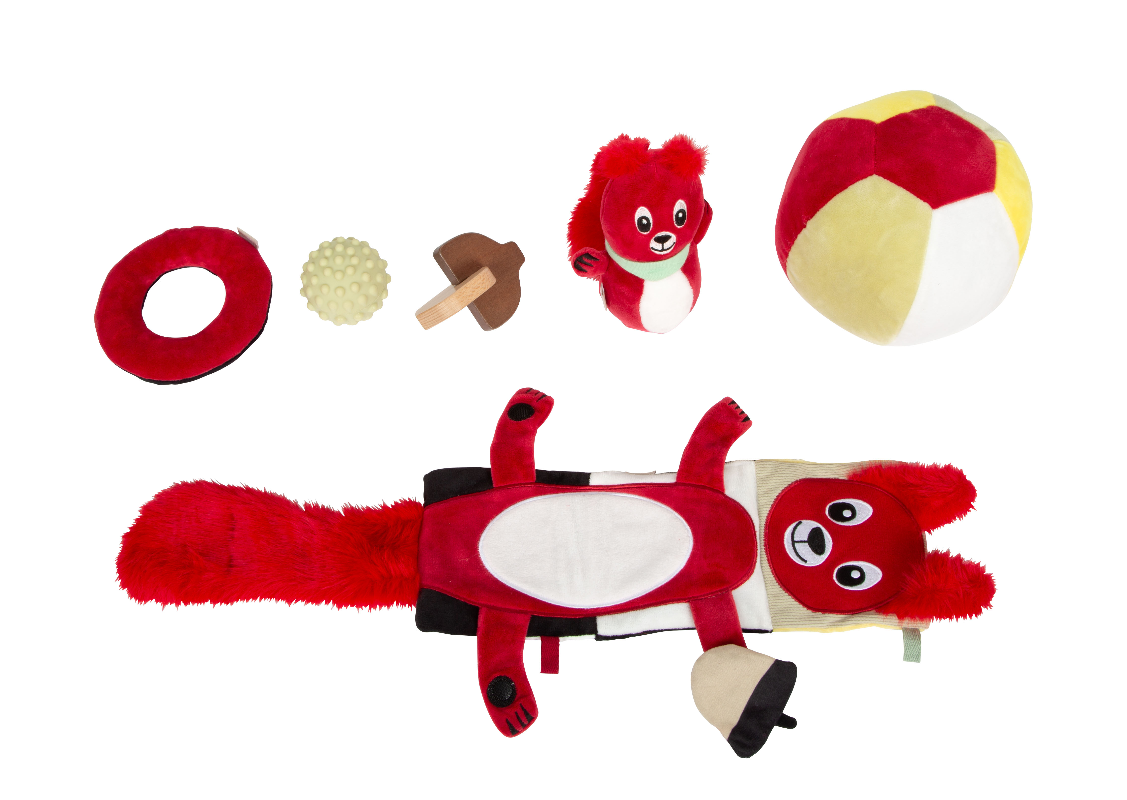 Plüschtier, Tier-Spielzeug, Rot, Kuscheltier, Kauspielzeug, Plüschtier, Kauspielzeug, Rot, Ball, Hase/Tier