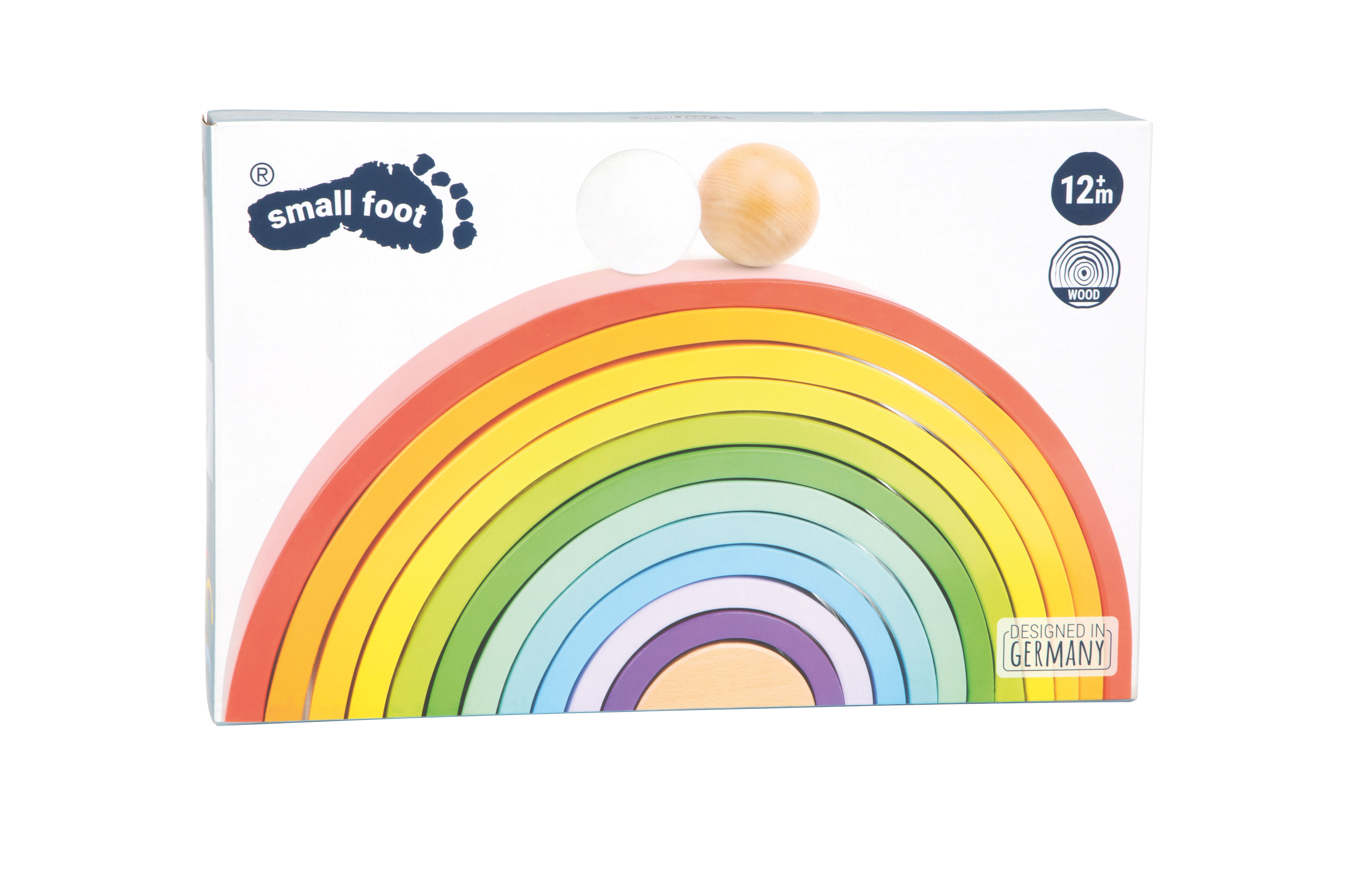 Holzbausteine Regenbogen XL für Kinder