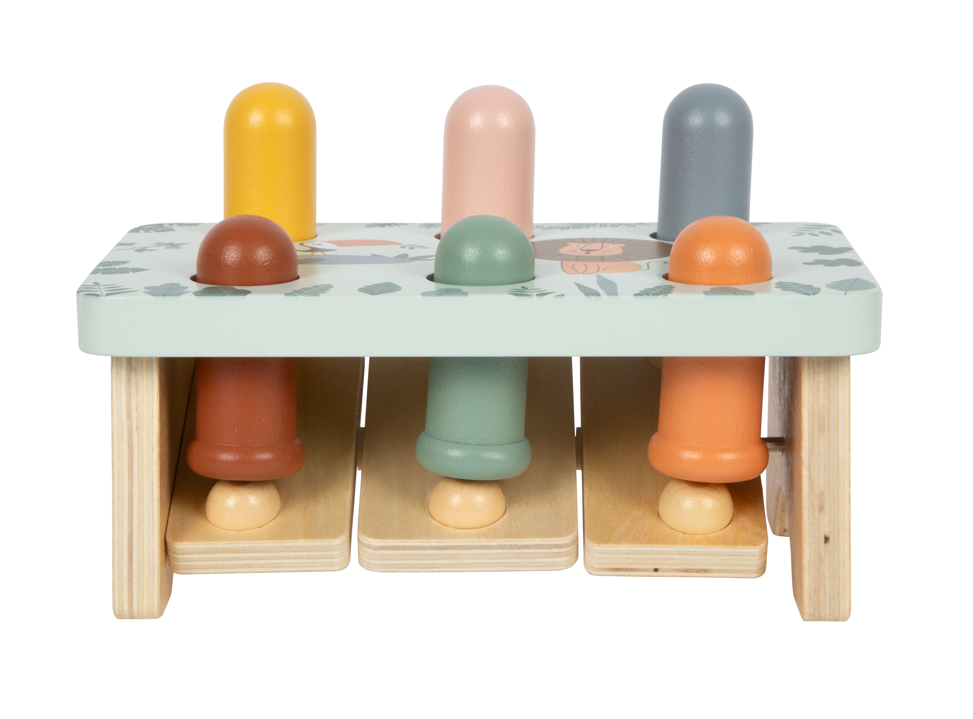 Kinder-Klopfspiel aus Holz mit modernen Farben