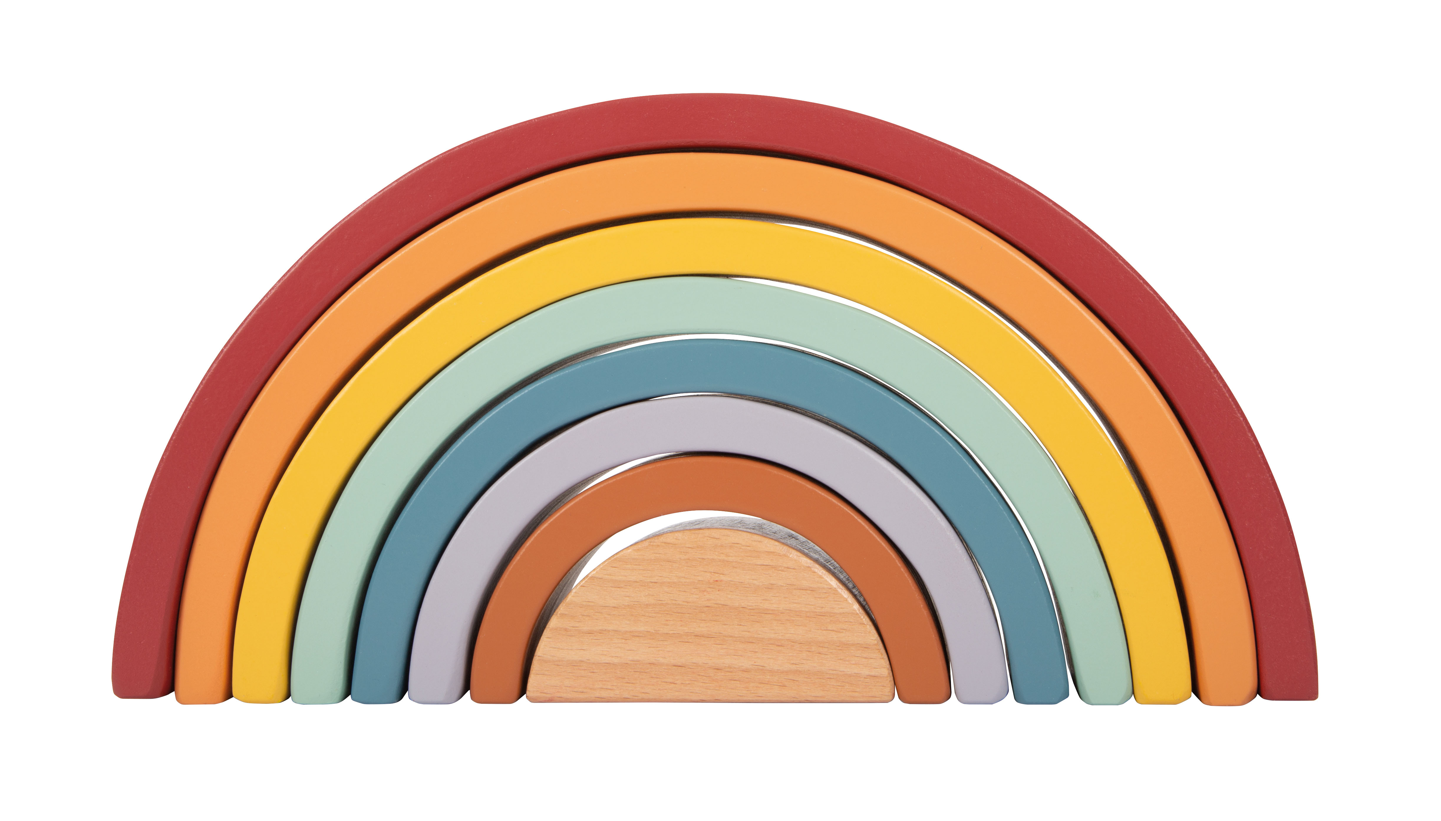 Bunte Regenbogen-Holzbausteine für Kinder