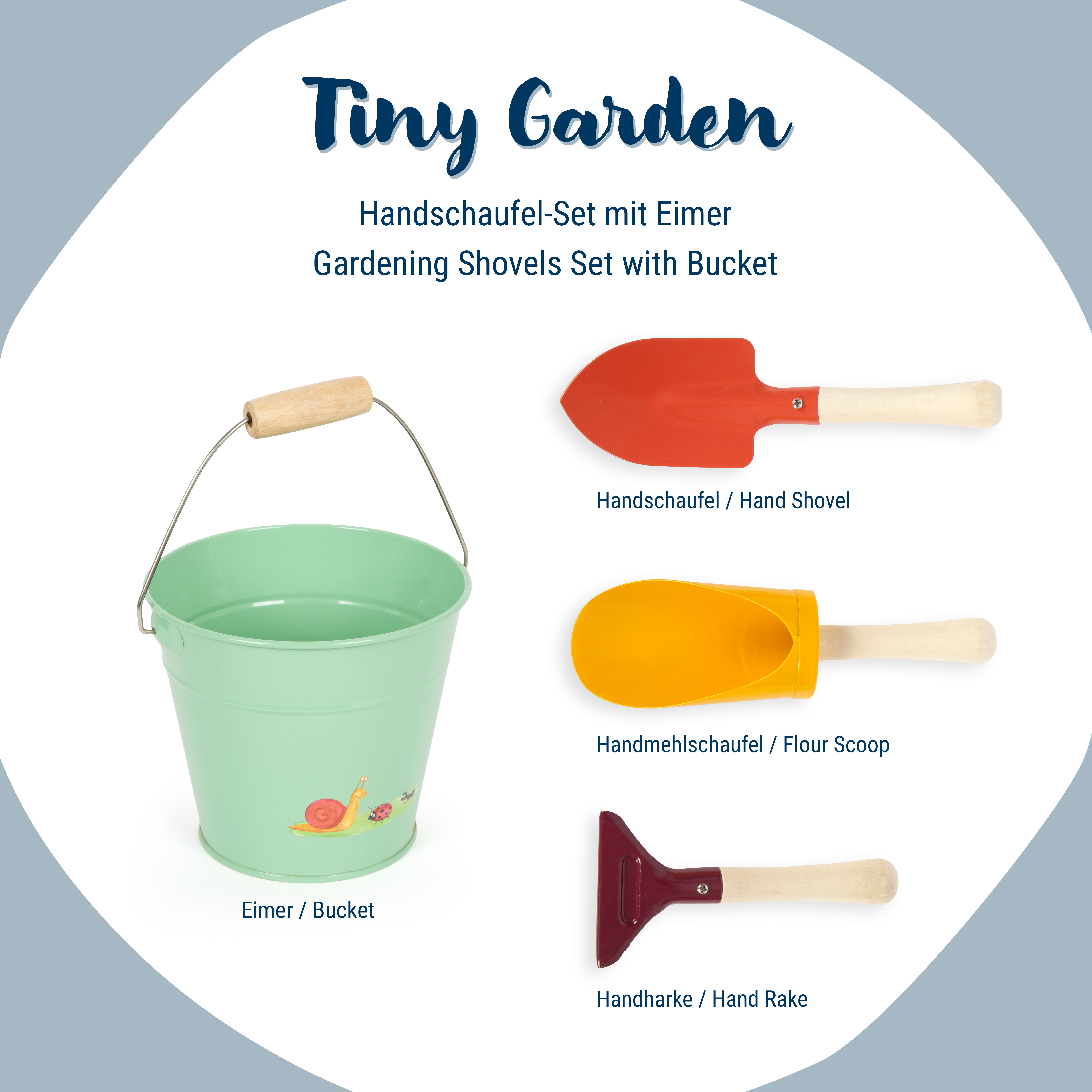 Handschaufel Set mit Eimer Zubehör