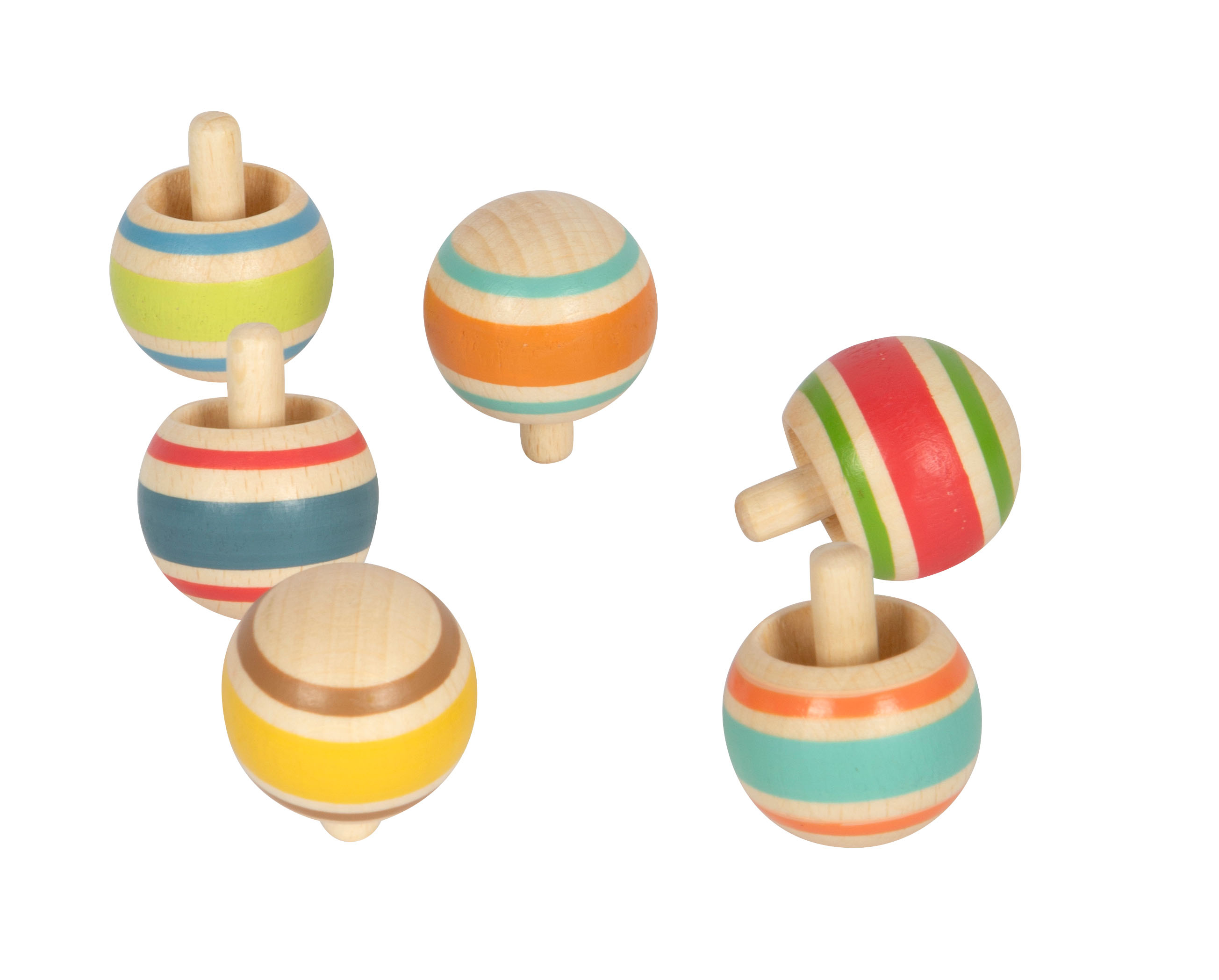 Wendekreisel-Set aus Holz für Kinder