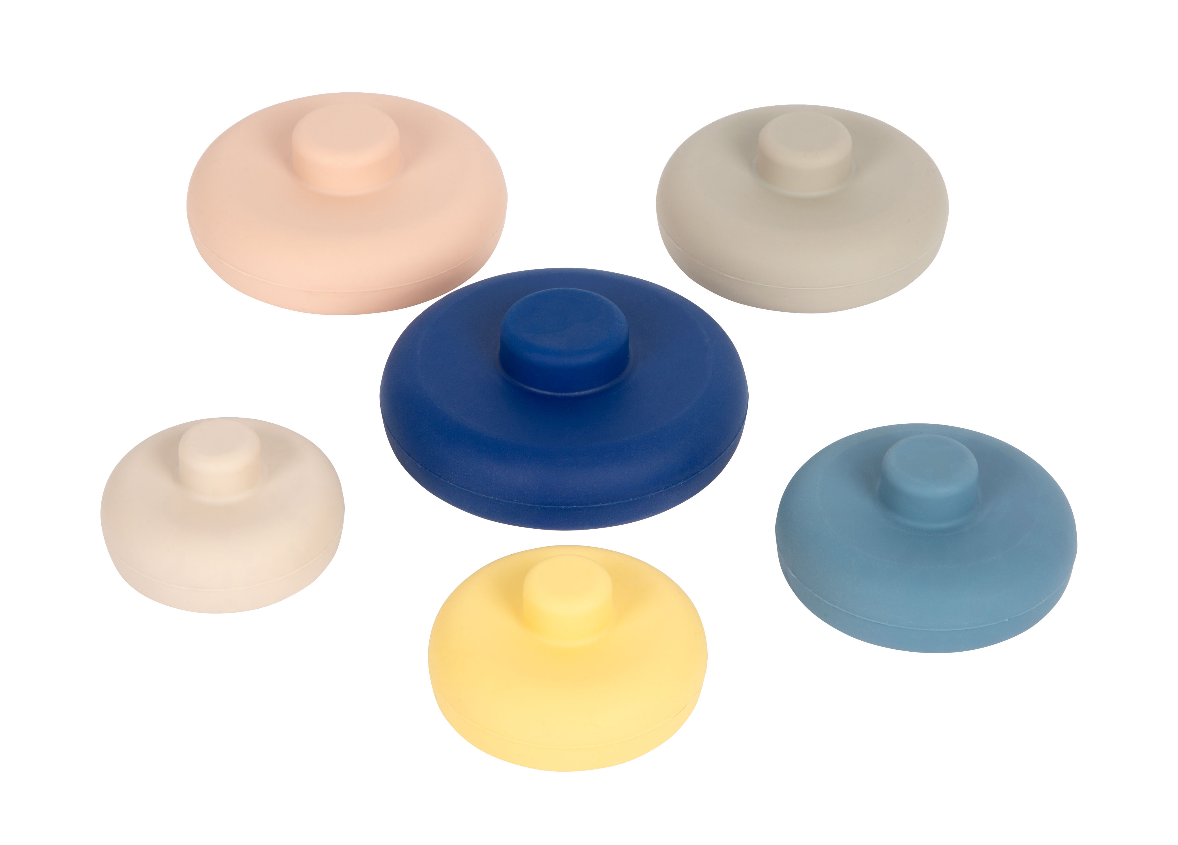 Silikon-Stapelturm, sechs Einzelteile