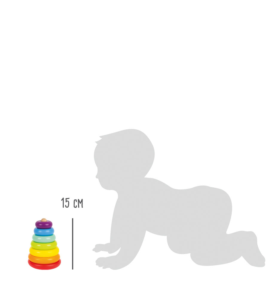 Stapelturm Regenbogen für Kinder