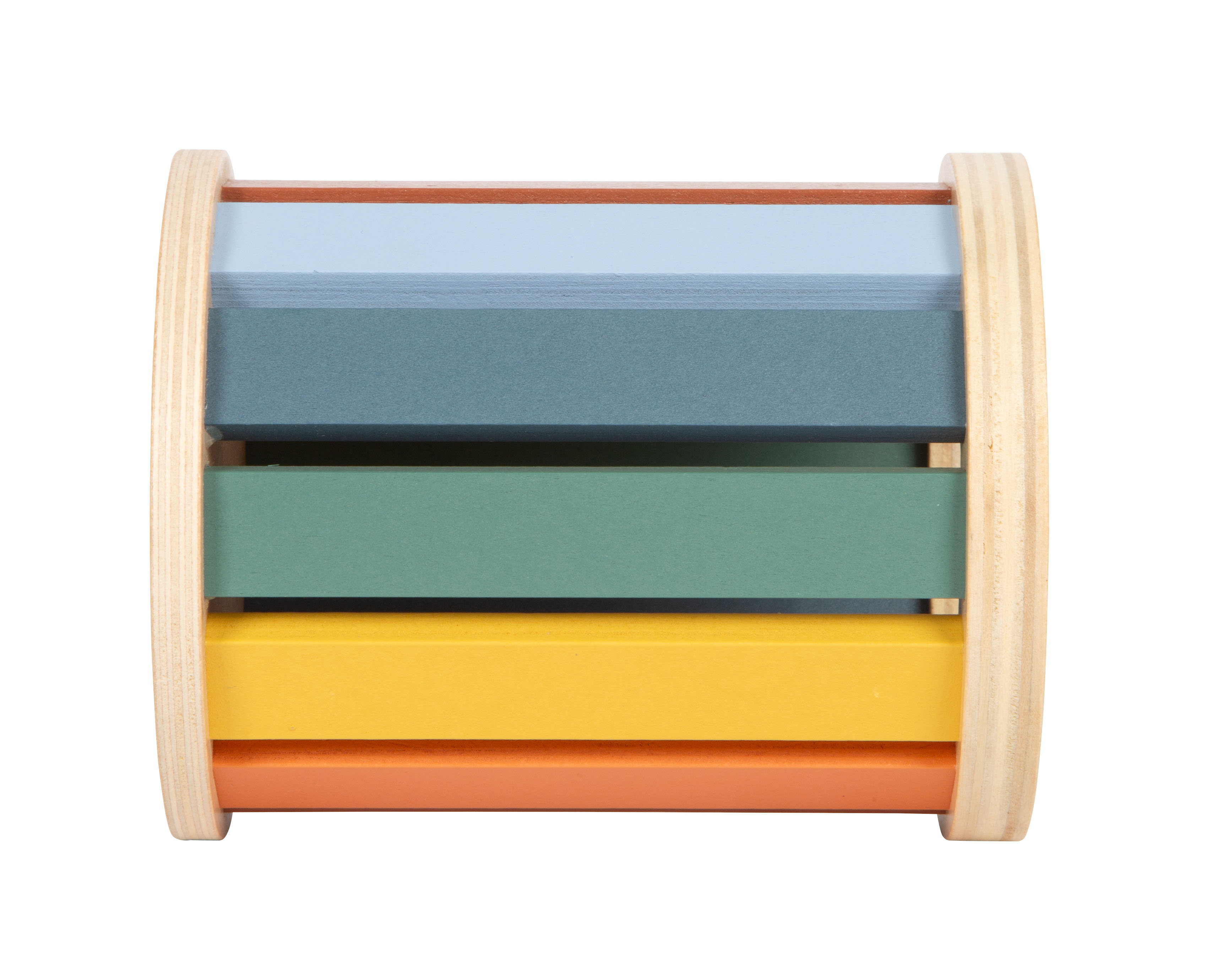 Montessori Sortierspiel mit Trommel aus Holz