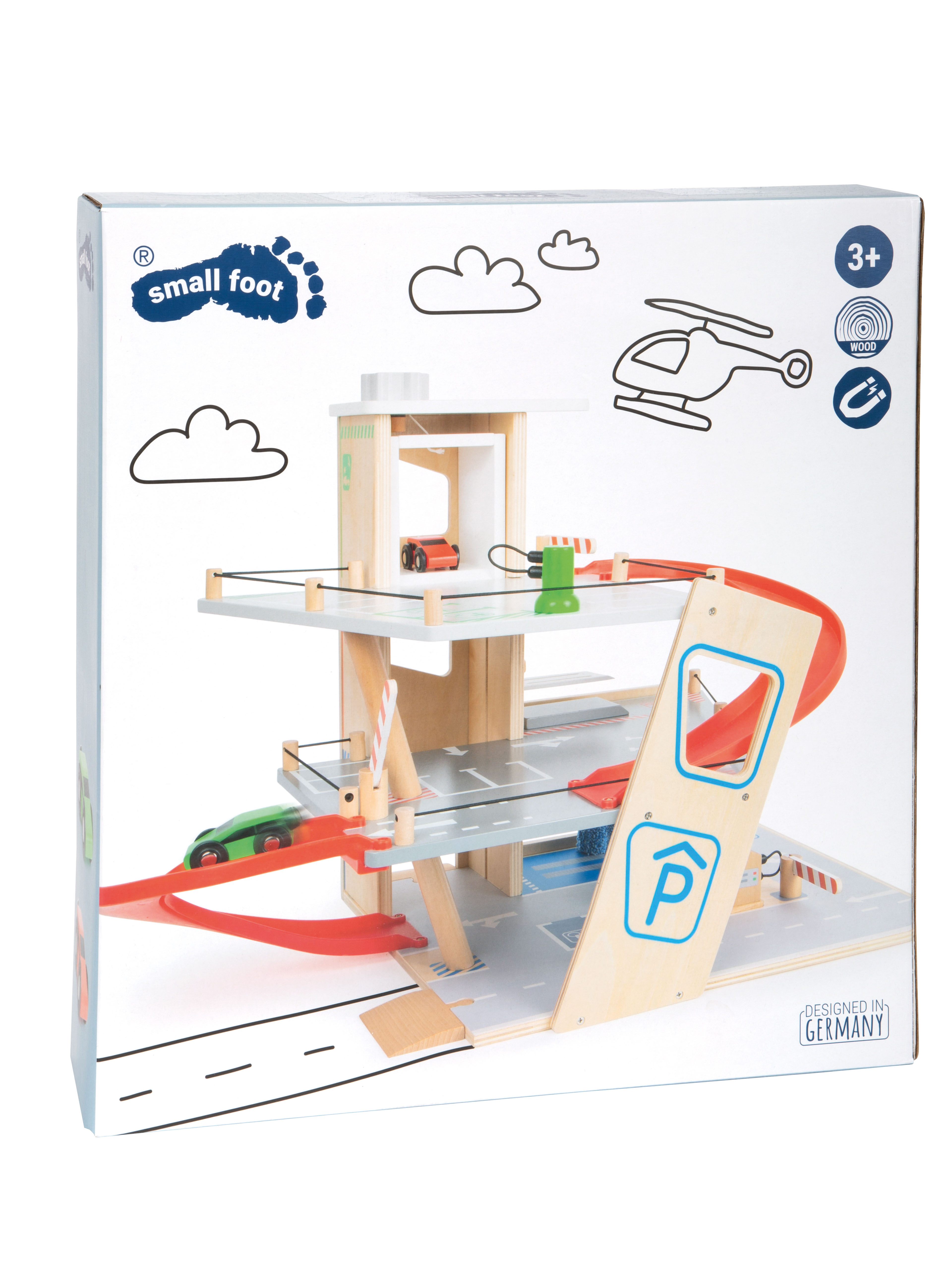 Verpackung vom Parkhaus zum Spielen