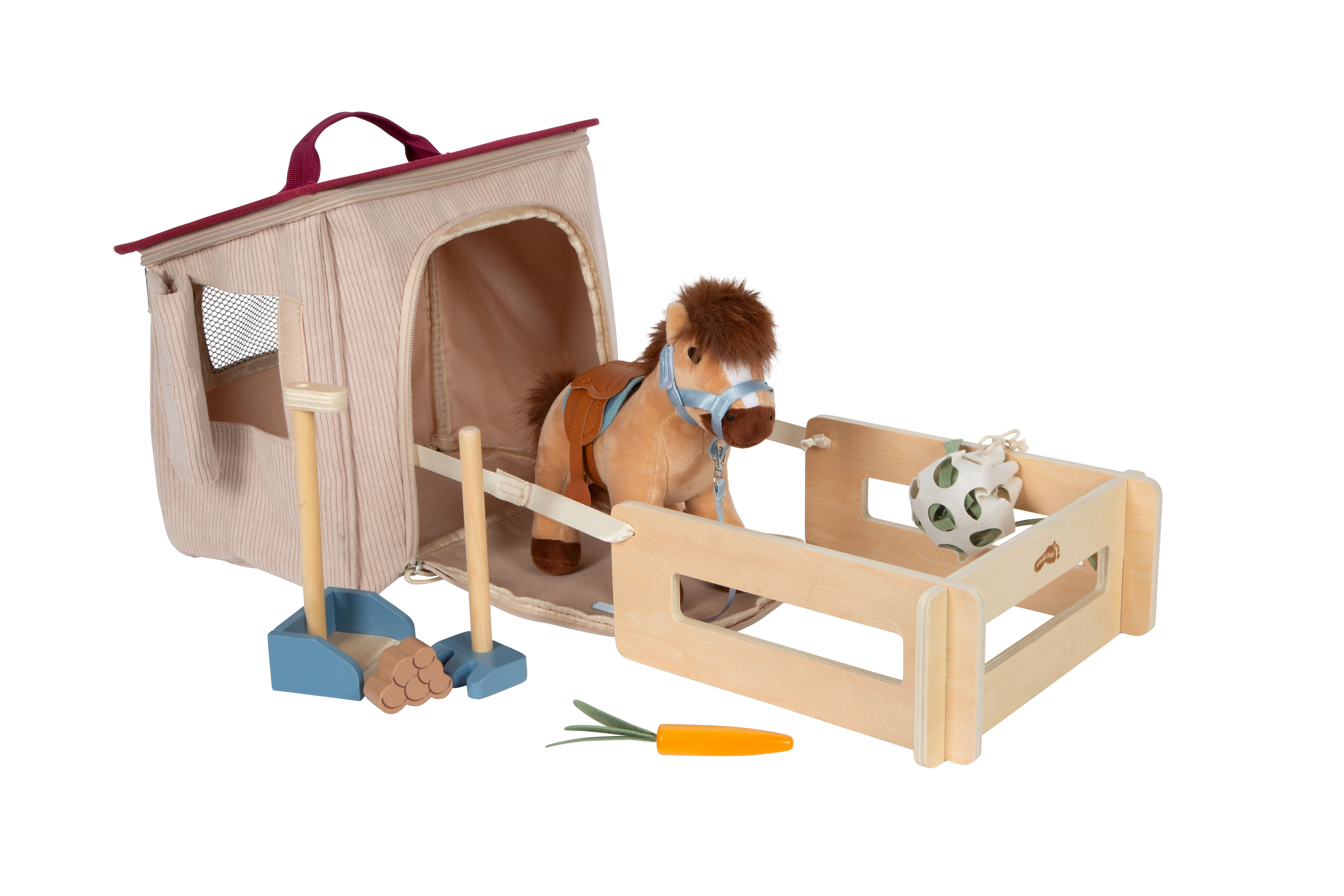 Pferdespielset mit Stall und Paddock