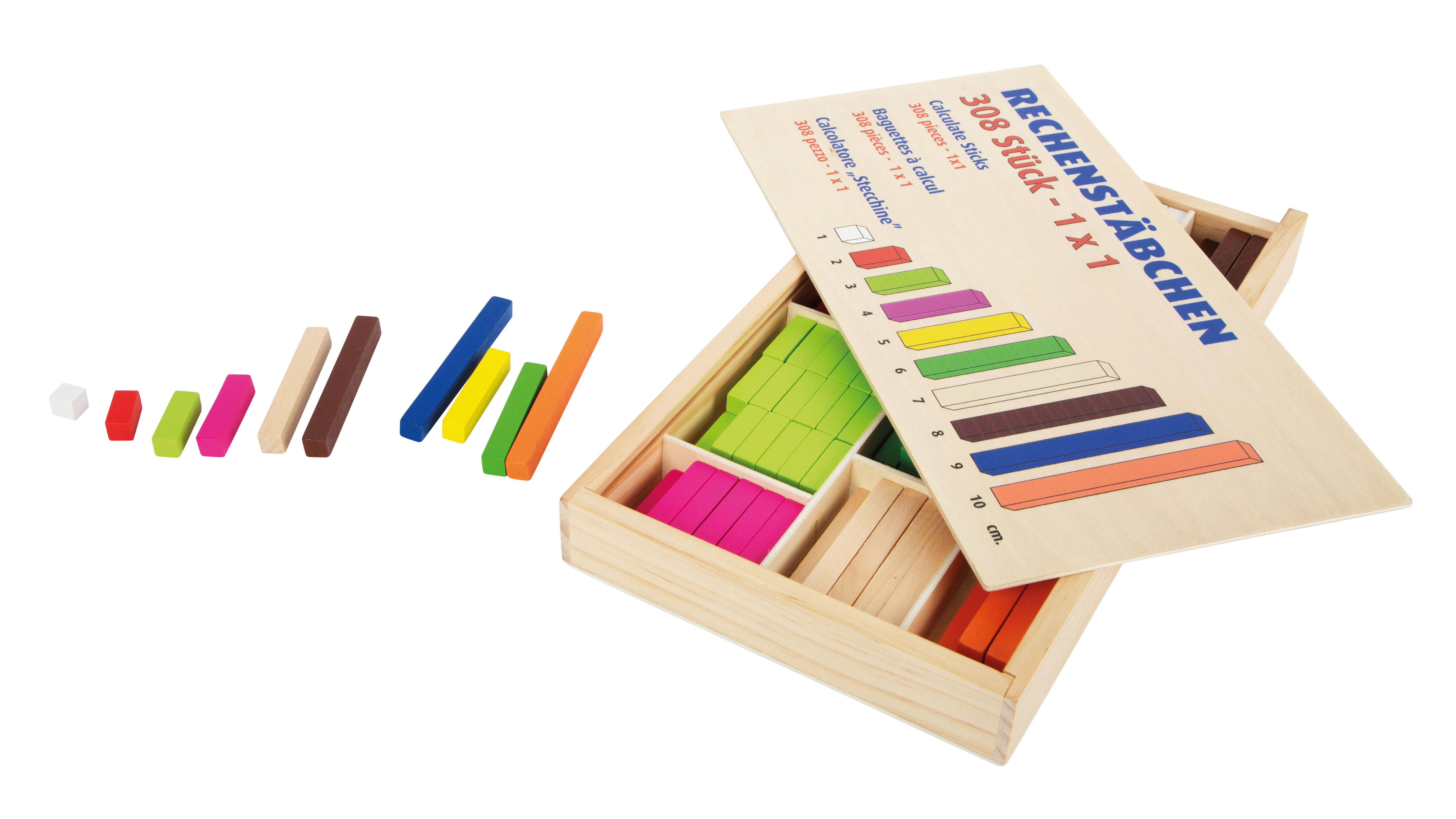 Lernbox Rechenstäbchen für Kinder