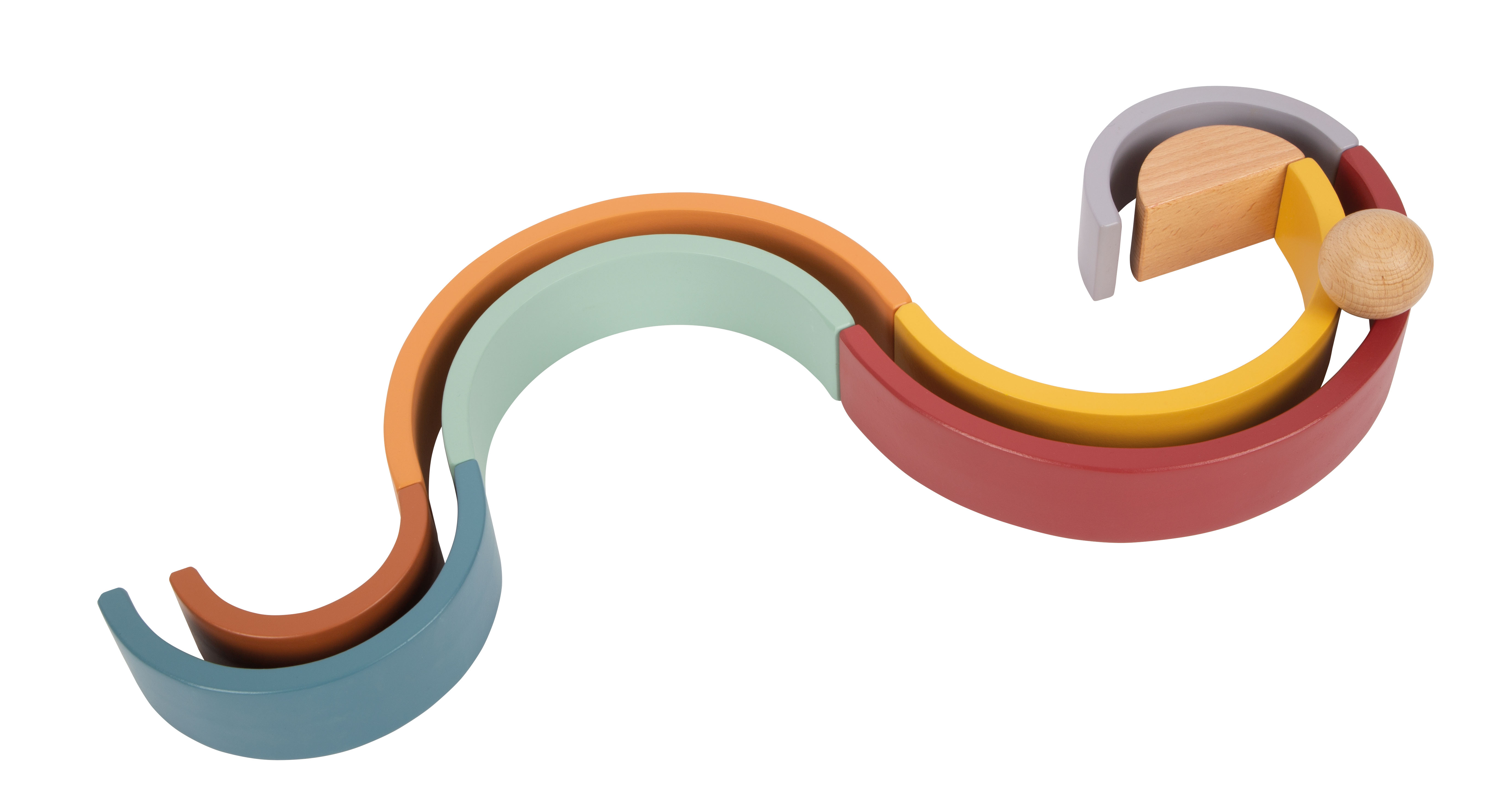 Holzbausteine Regenbogen „Safari“ für Kinder