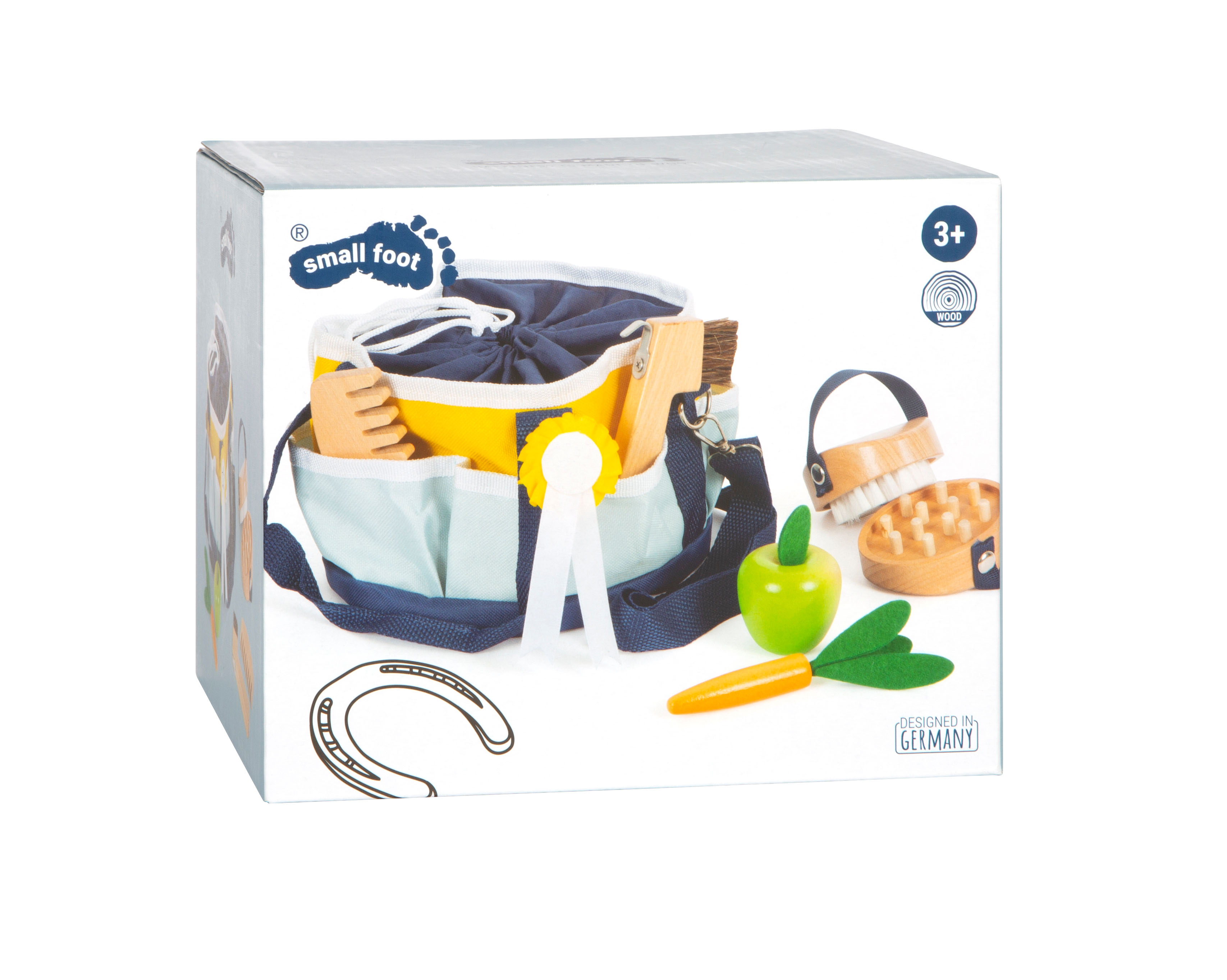 Spielzeug Pferdepflege-Set mit Tasche für Kinder