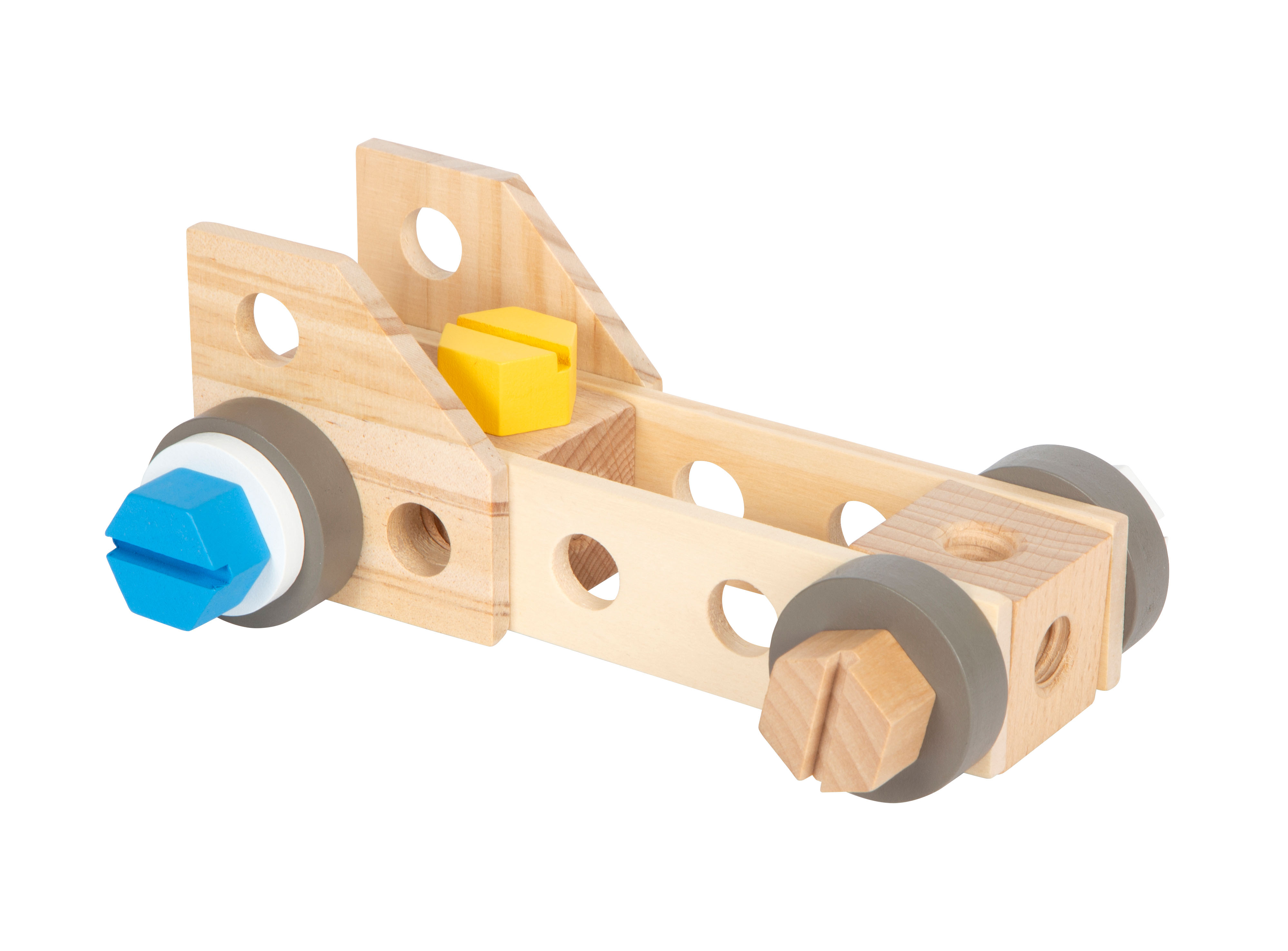 Rennauto-Bausatz aus Lochleisten für Kinder