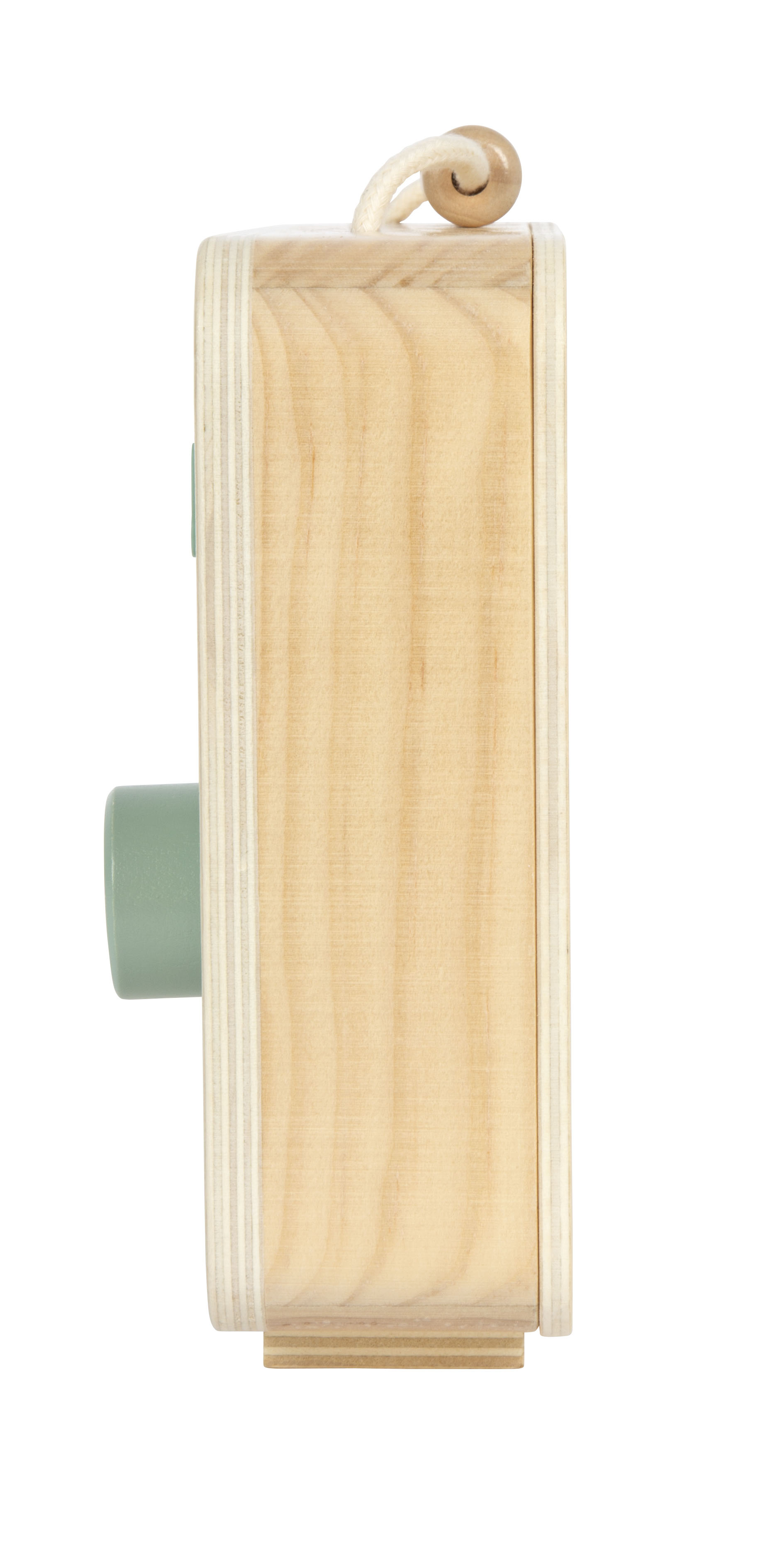 Fernseher-Spieluhr aus Holz mit Drehknopf