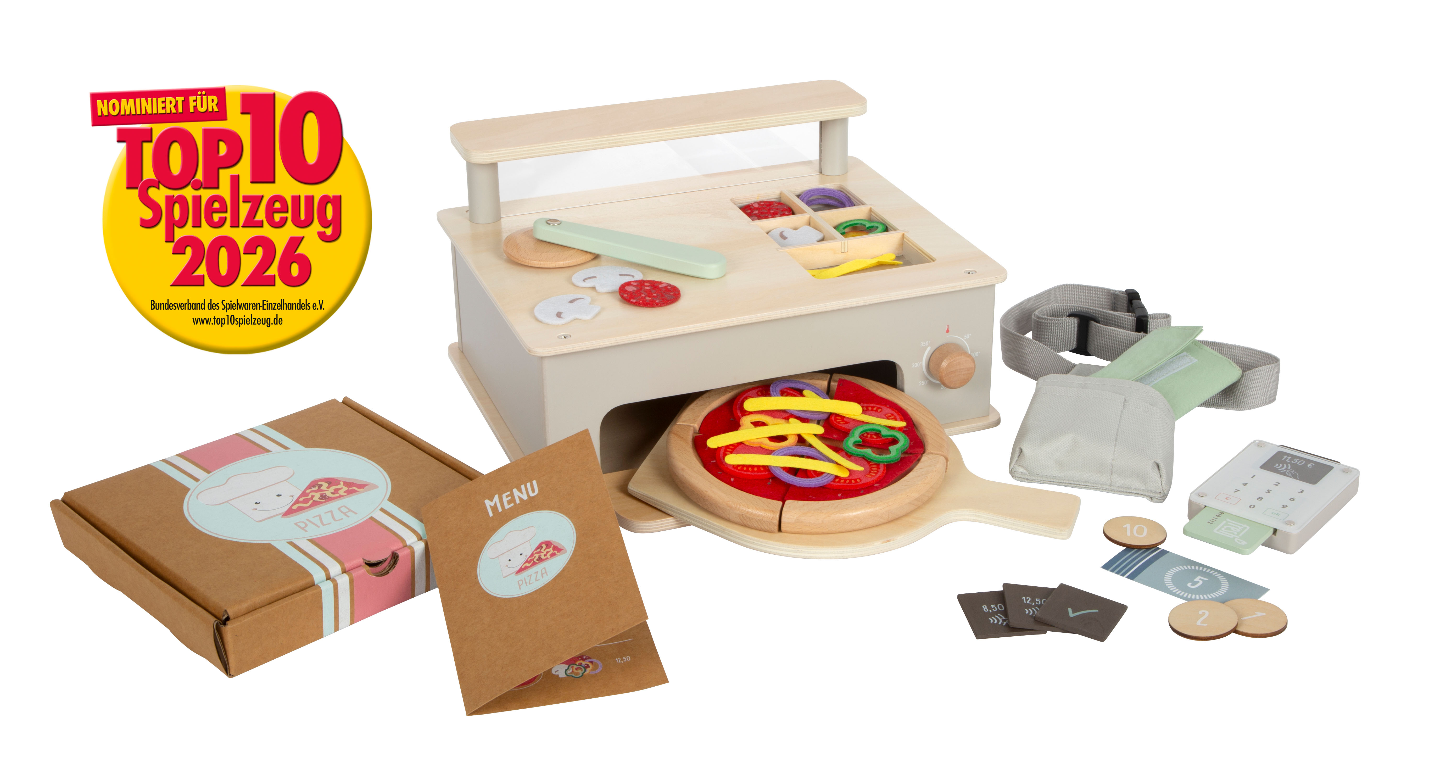 Holzspielzeug, Koch-/Backofen, Spielküche, Kinderküche, Zubehörset