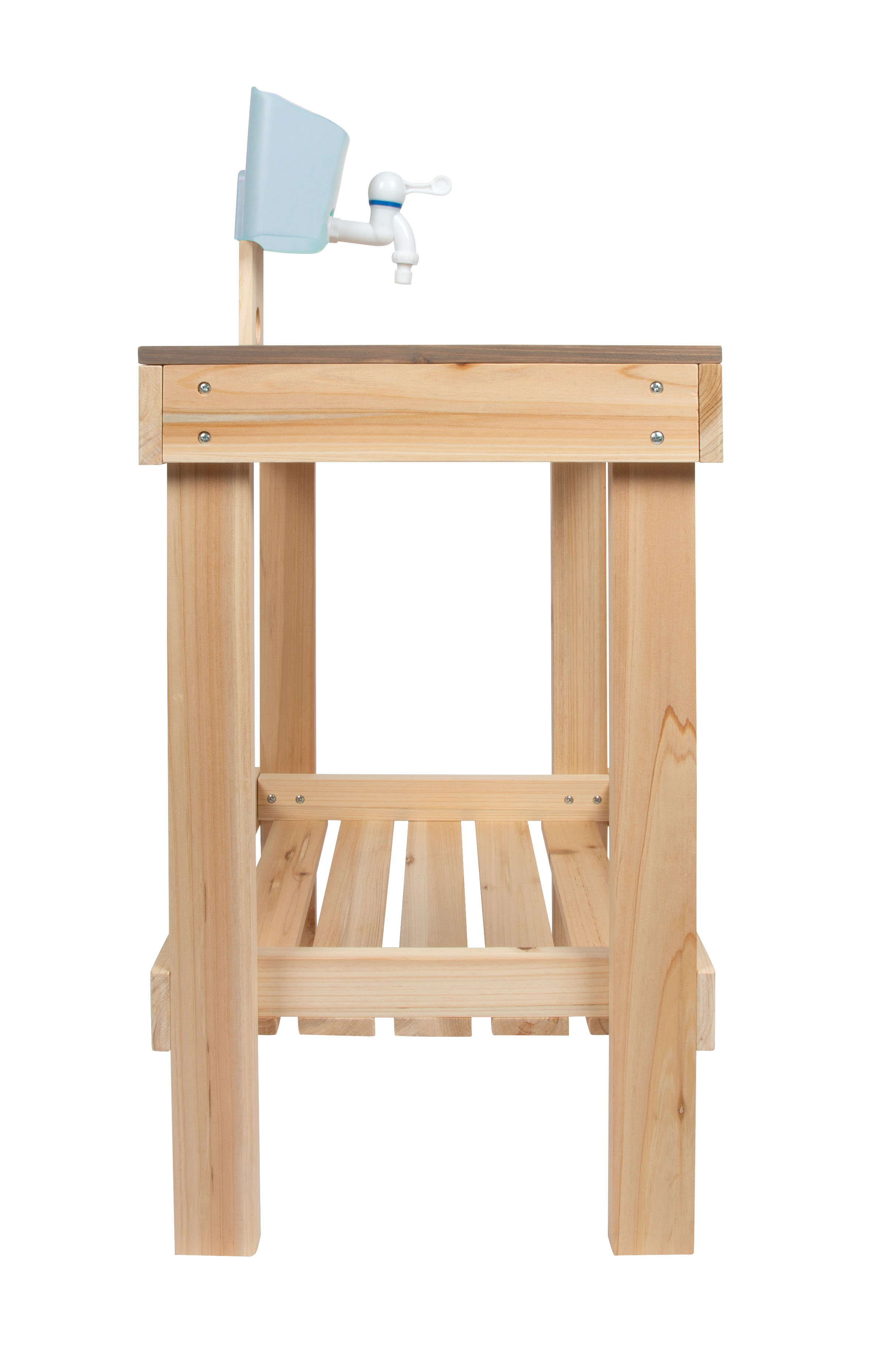 Outdoor-Spieltisch aus Holz für Kinder