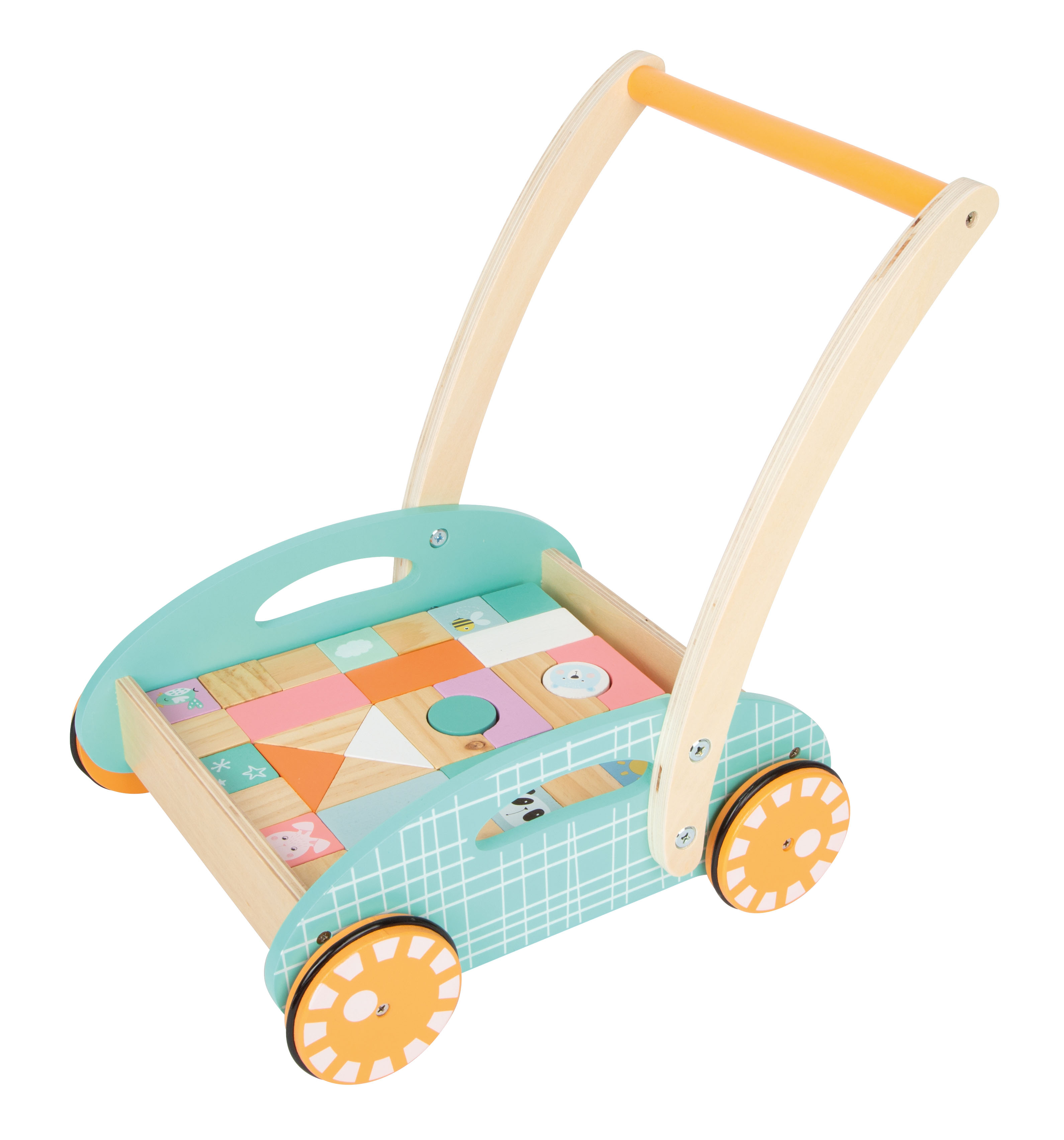 Lauflernhilfe für Babys in Pastell